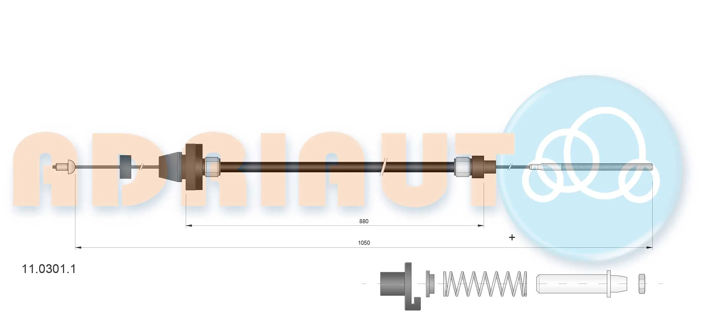 Accelerator Cable 11.0301.1