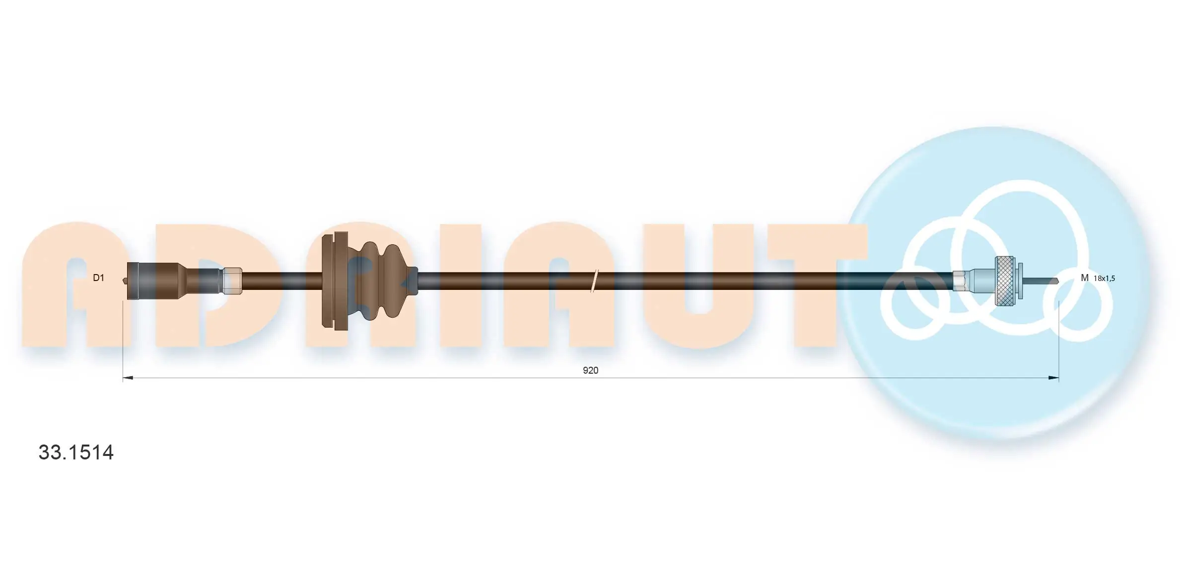 Speedometer Cable 33.1514