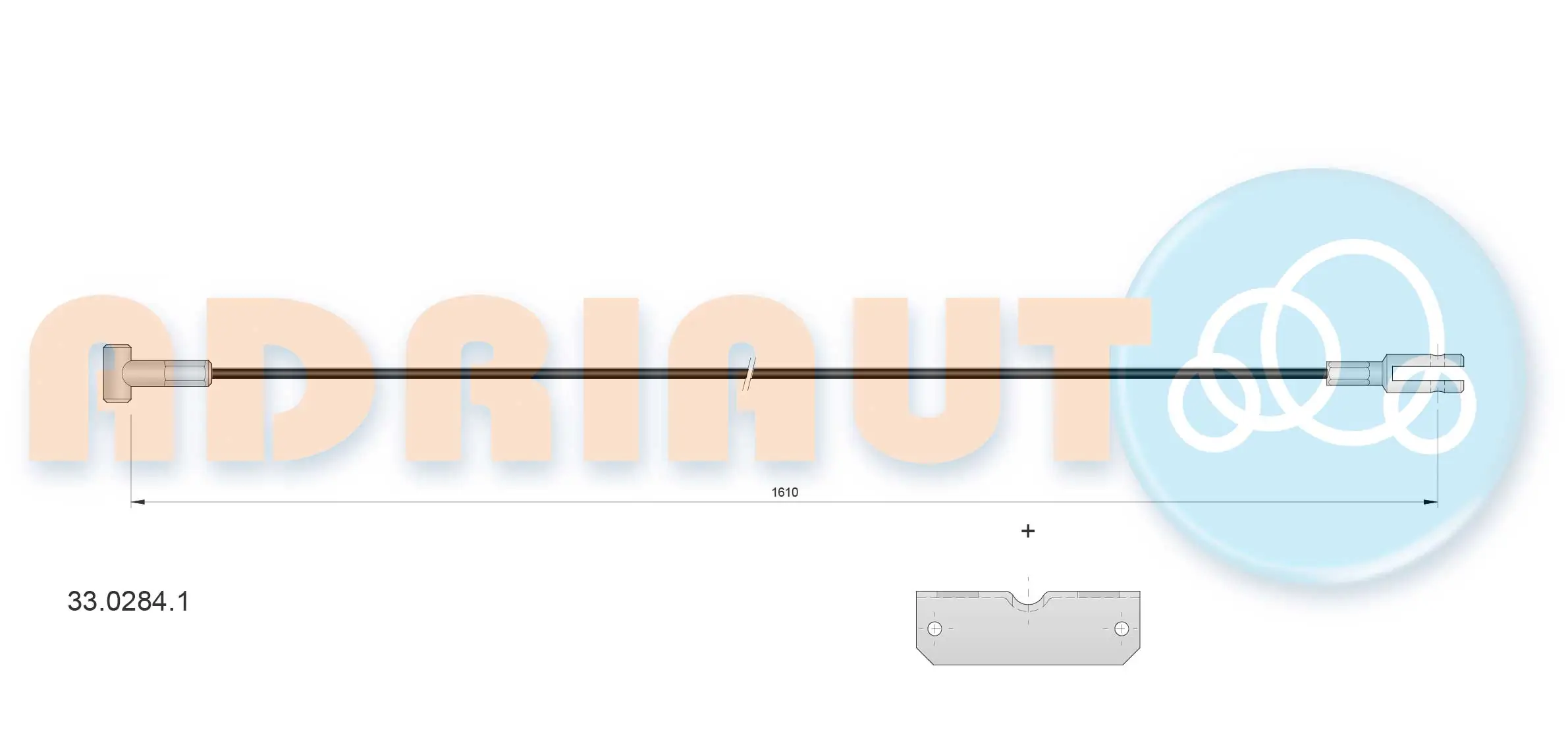 Cable Pull, parking brake 33.0284.1