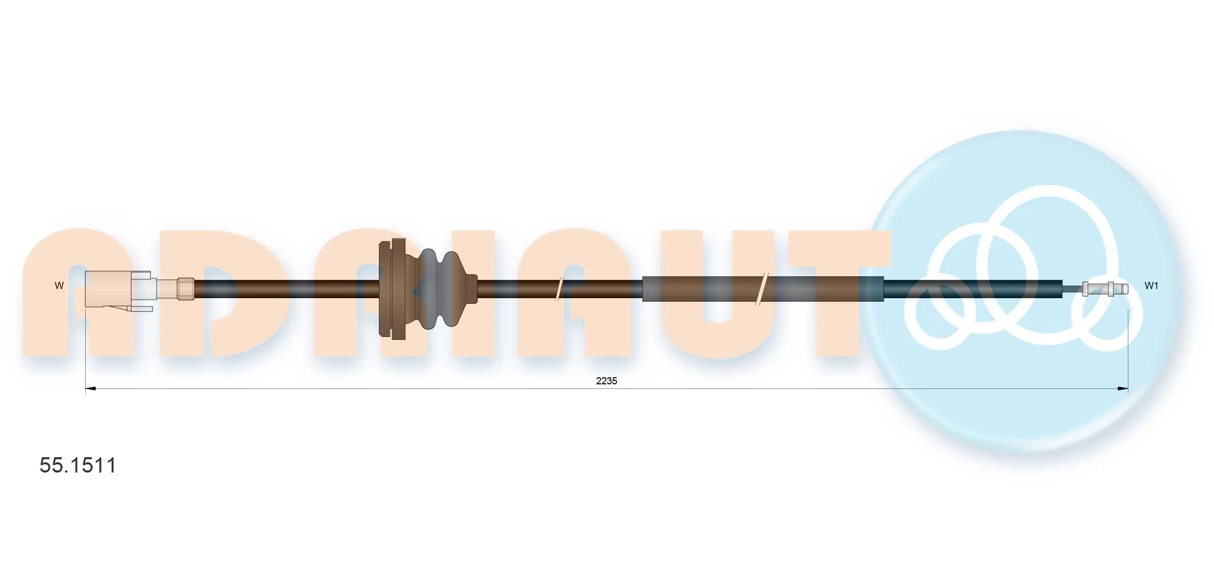 Speedometer Cable 55.1511