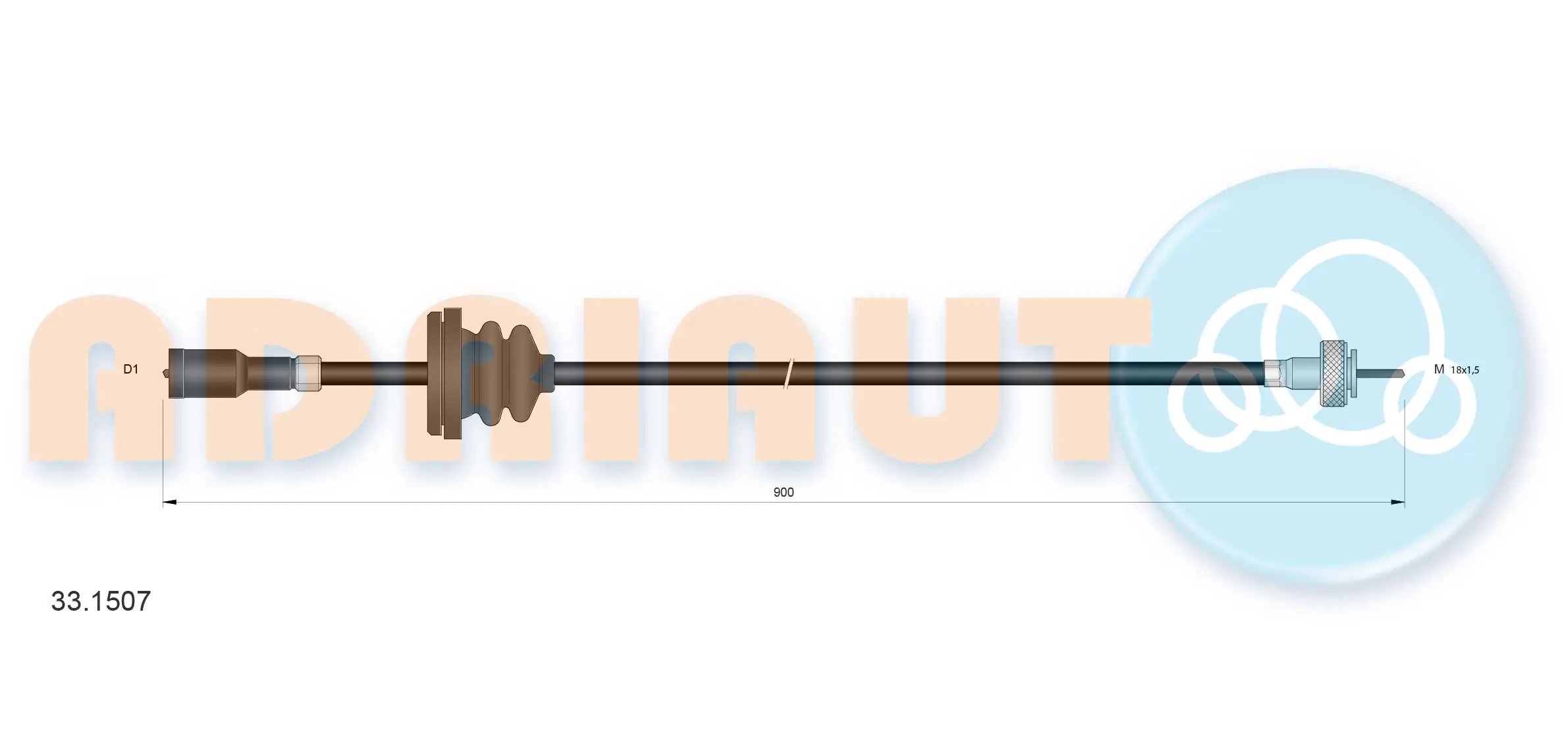 Speedometer Cable 33.1507