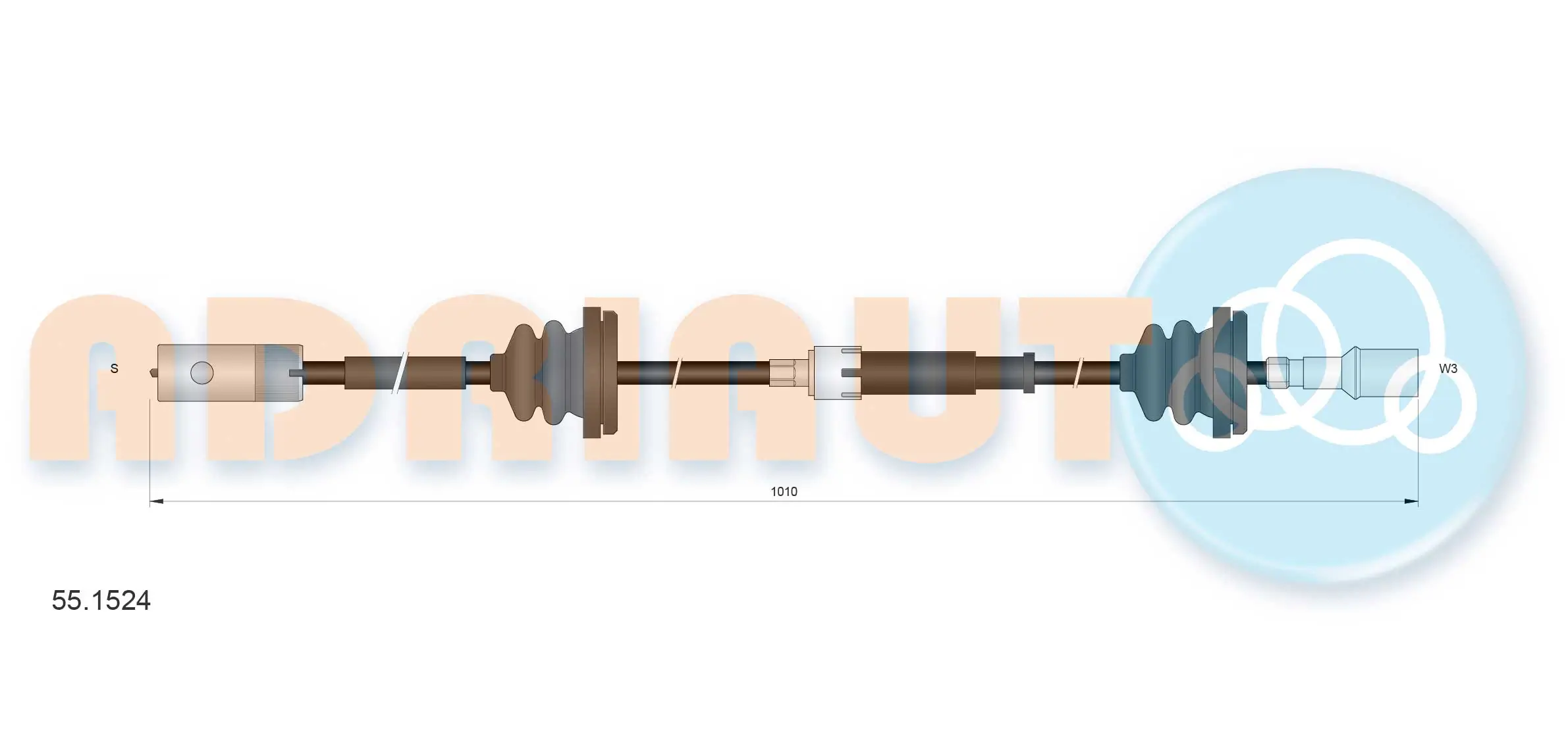 Speedometer Cable 55.1524