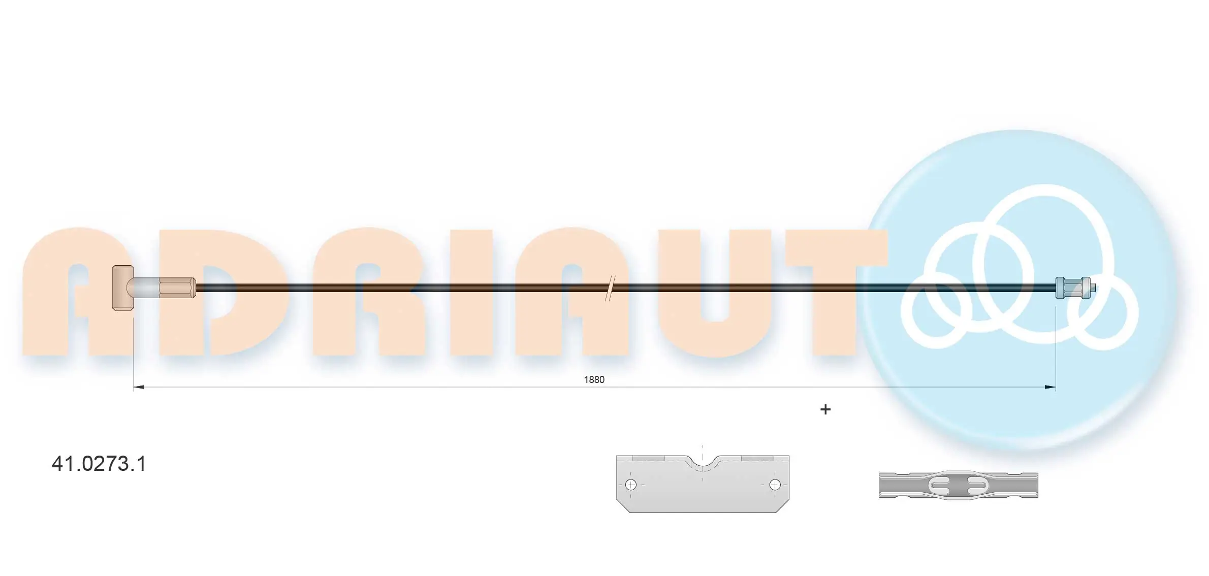 Cable Pull, parking brake 41.0273.1