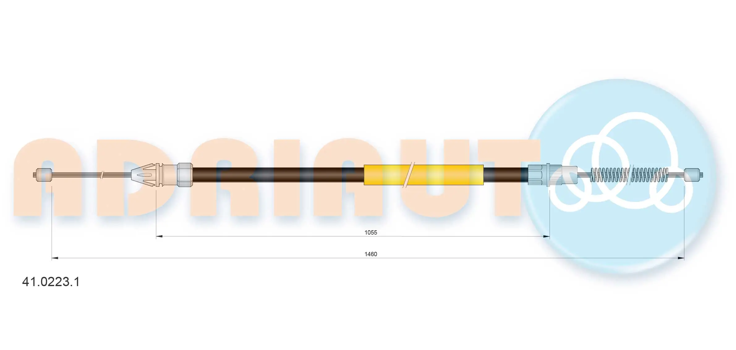 Cable Pull, parking brake 41.0223.1