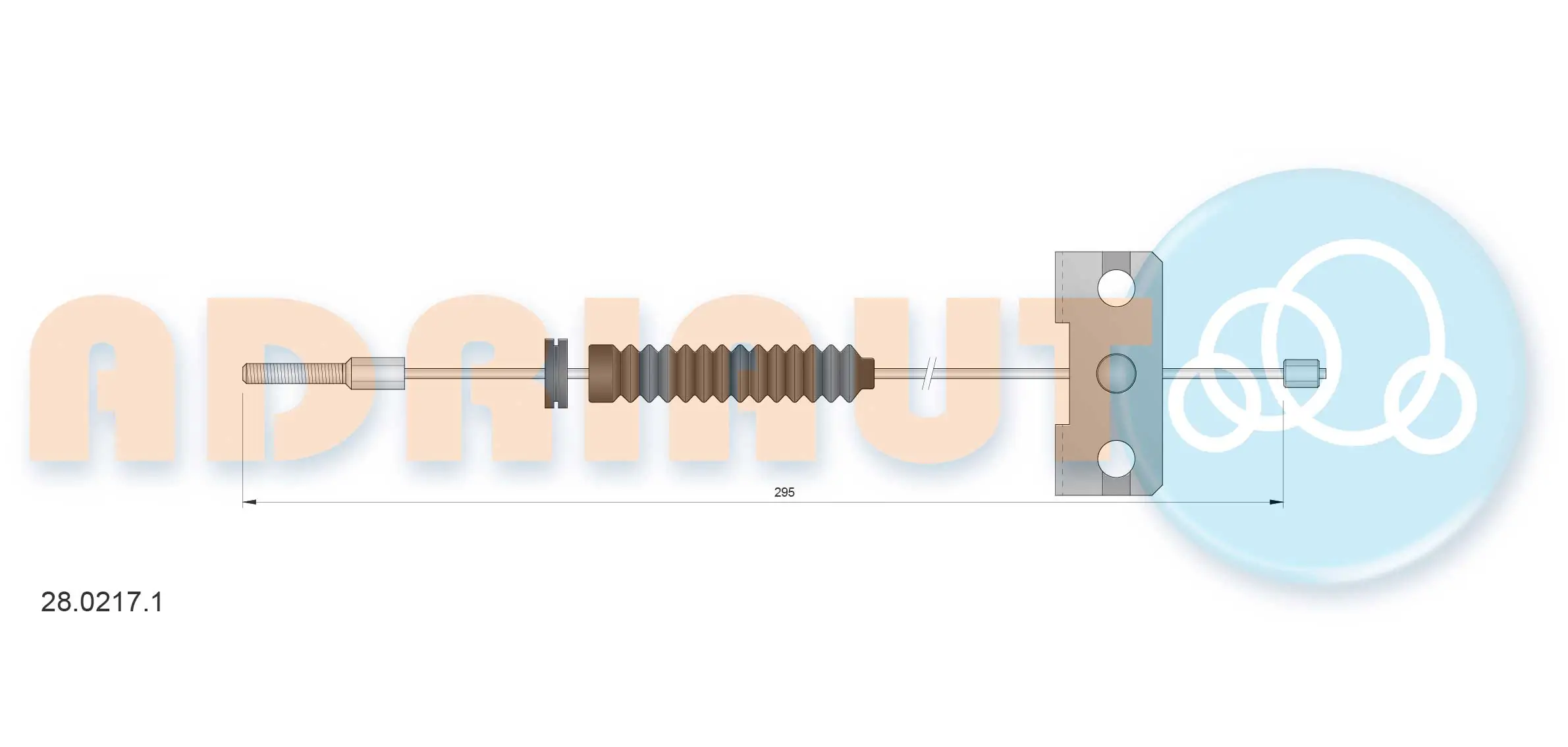 Cable Pull, parking brake 28.0217.1