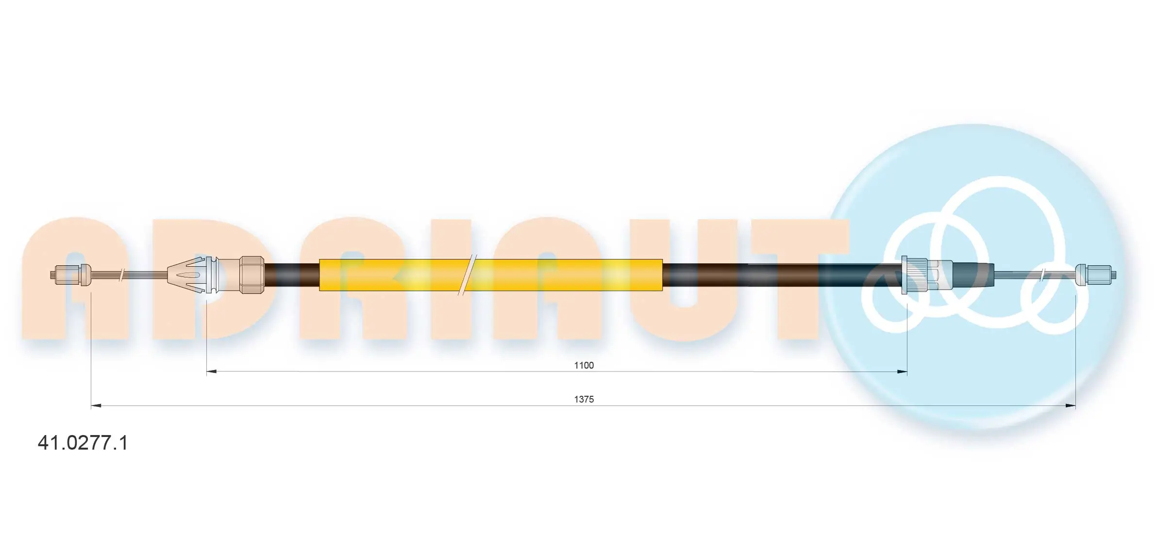 Cable Pull, parking brake 41.0277.1