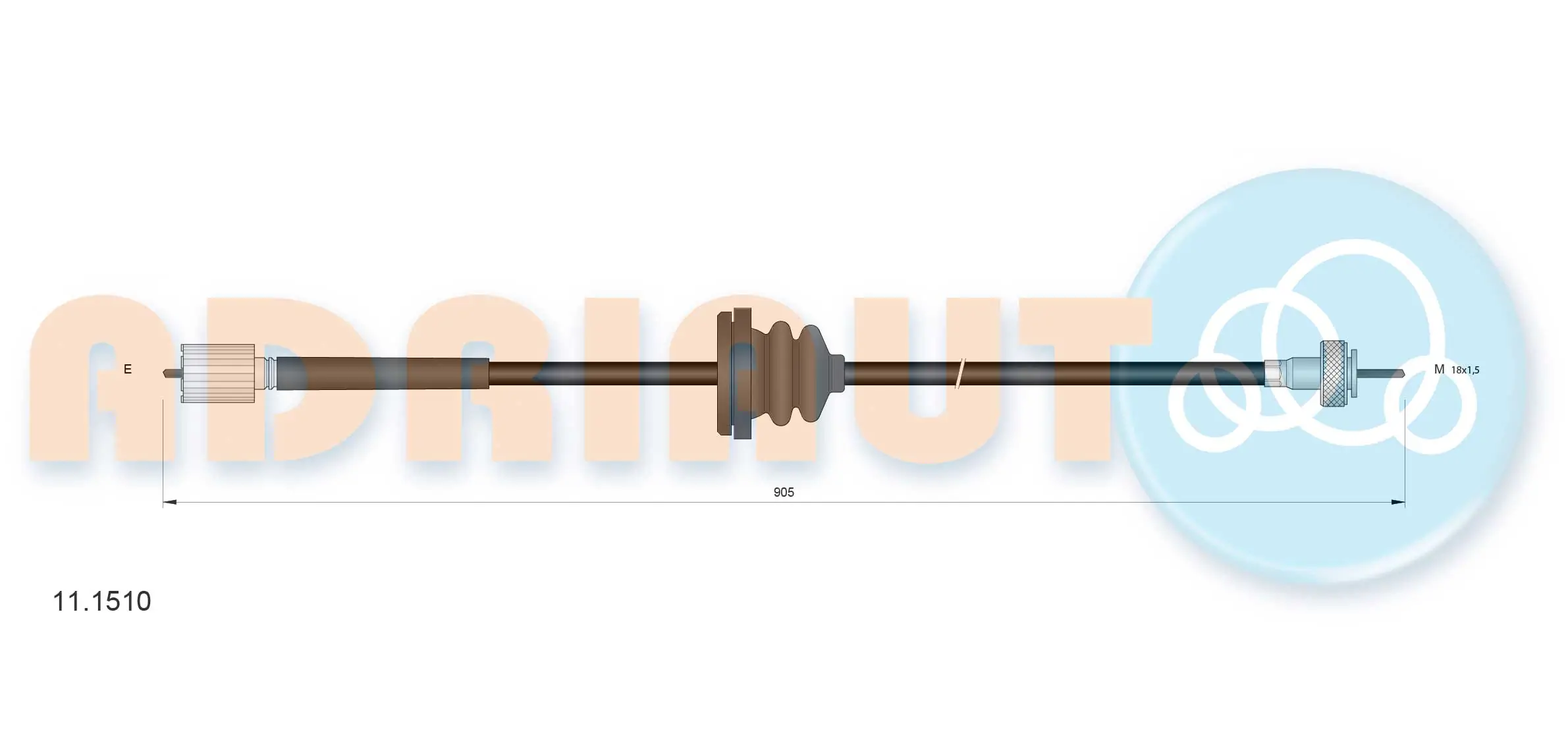 Speedometer Cable 11.1510