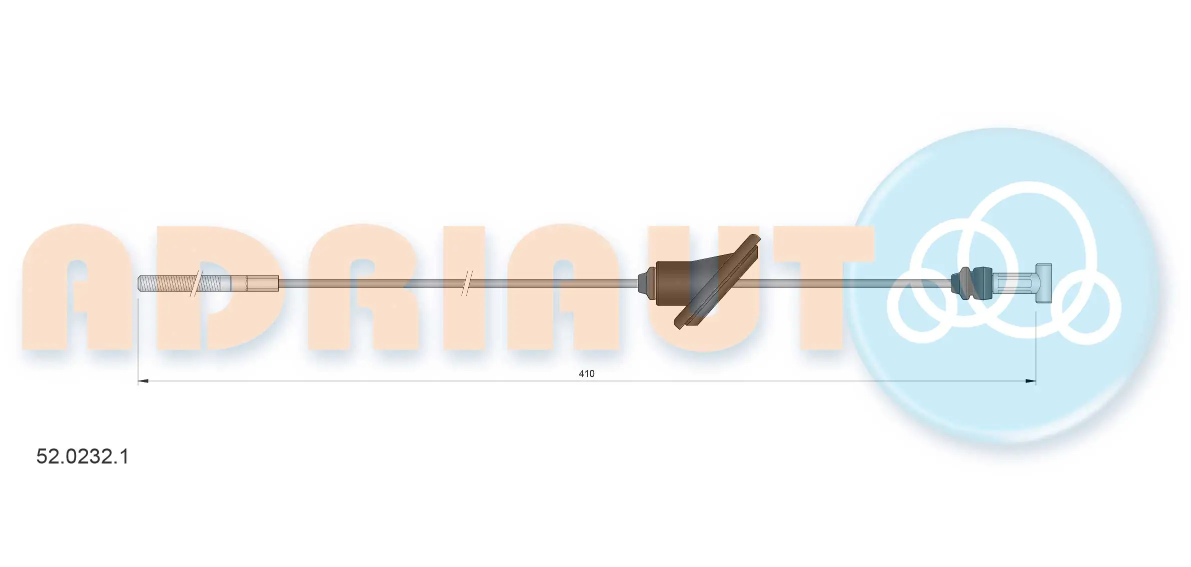 Cable Pull, parking brake 52.0232.1