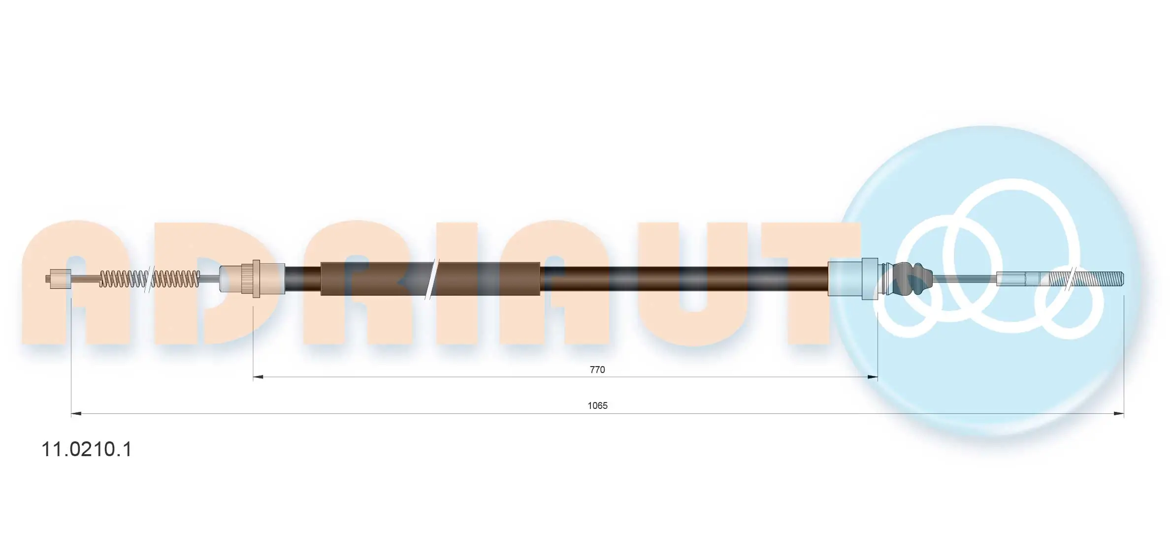 Cable Pull, parking brake 11.0210.1
