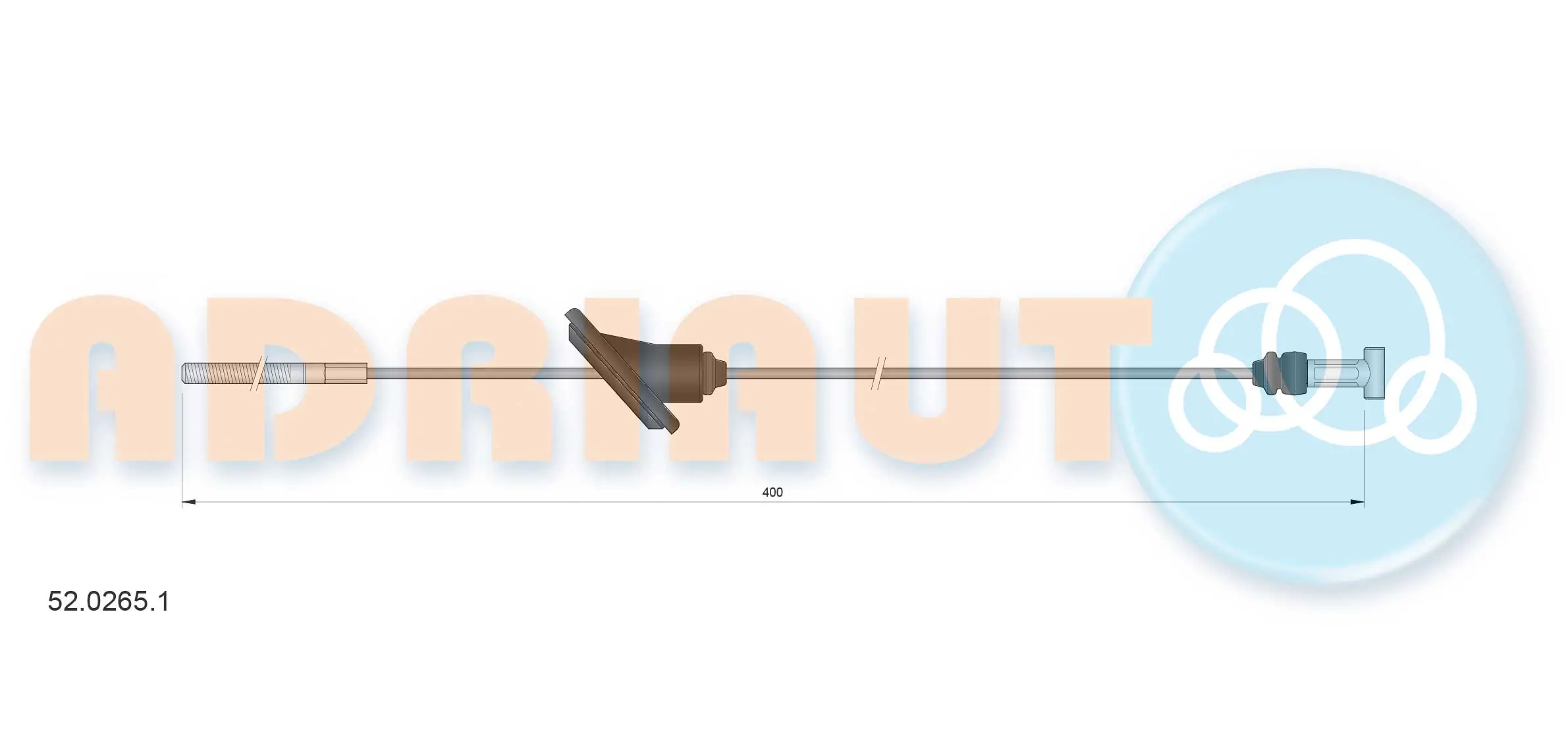 Cable Pull, parking brake 52.0265.1