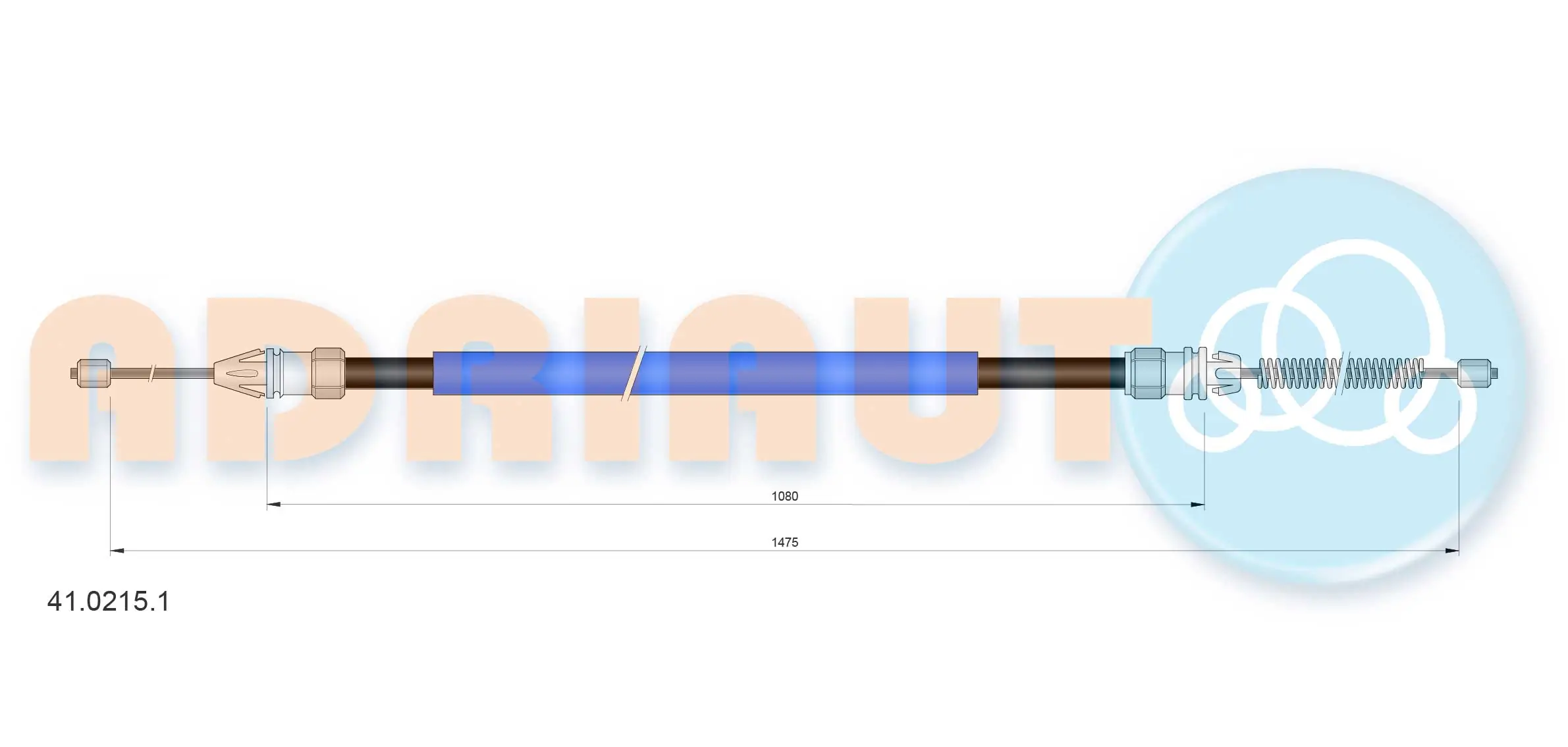 Cable Pull, parking brake 41.0215.1