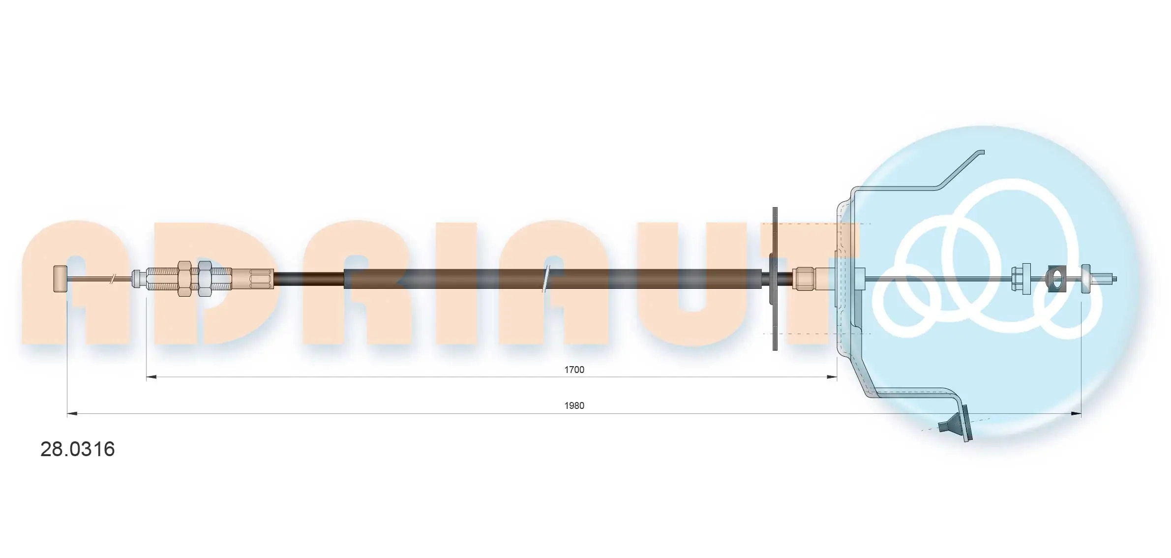 Accelerator Cable 28.0316