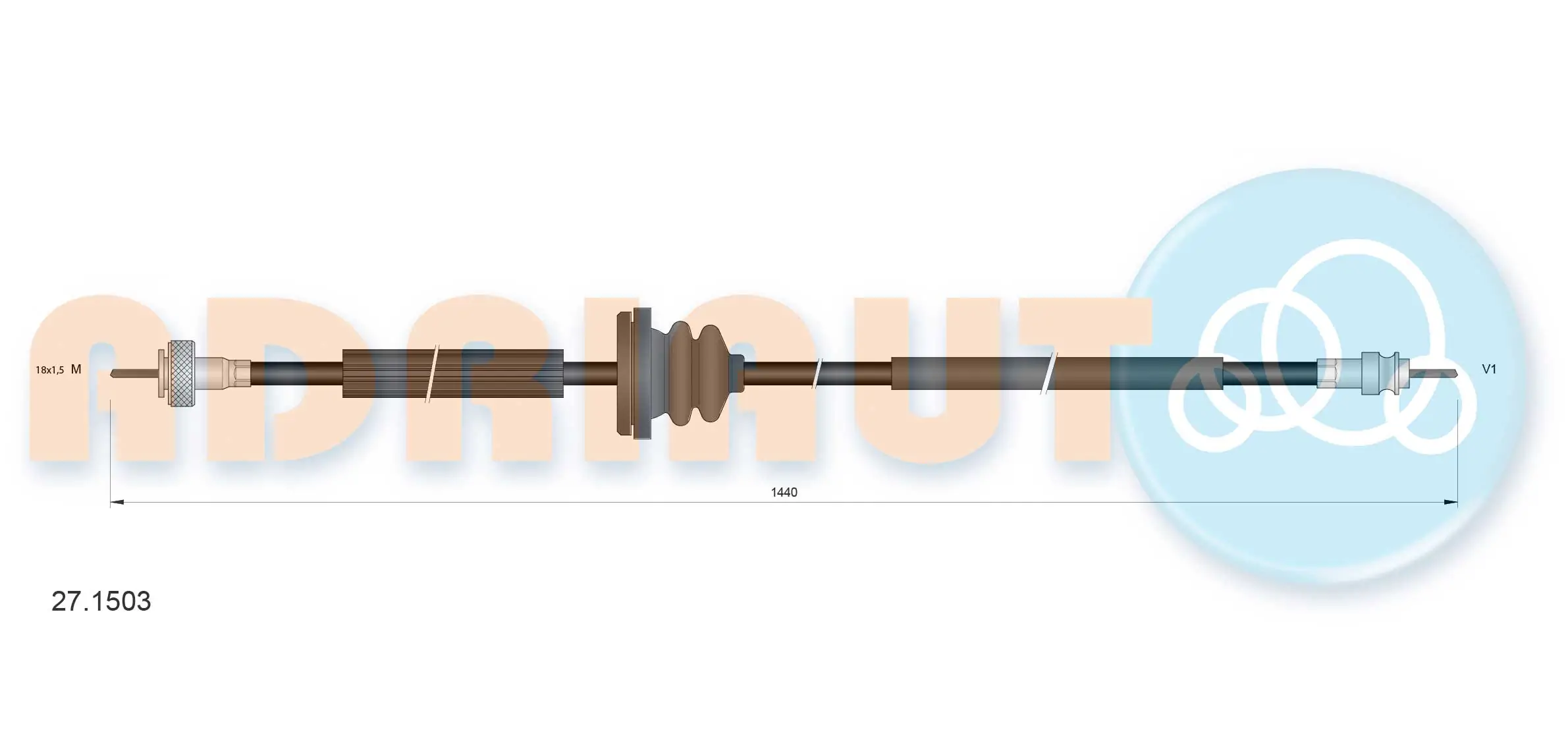 Speedometer Cable 27.1503