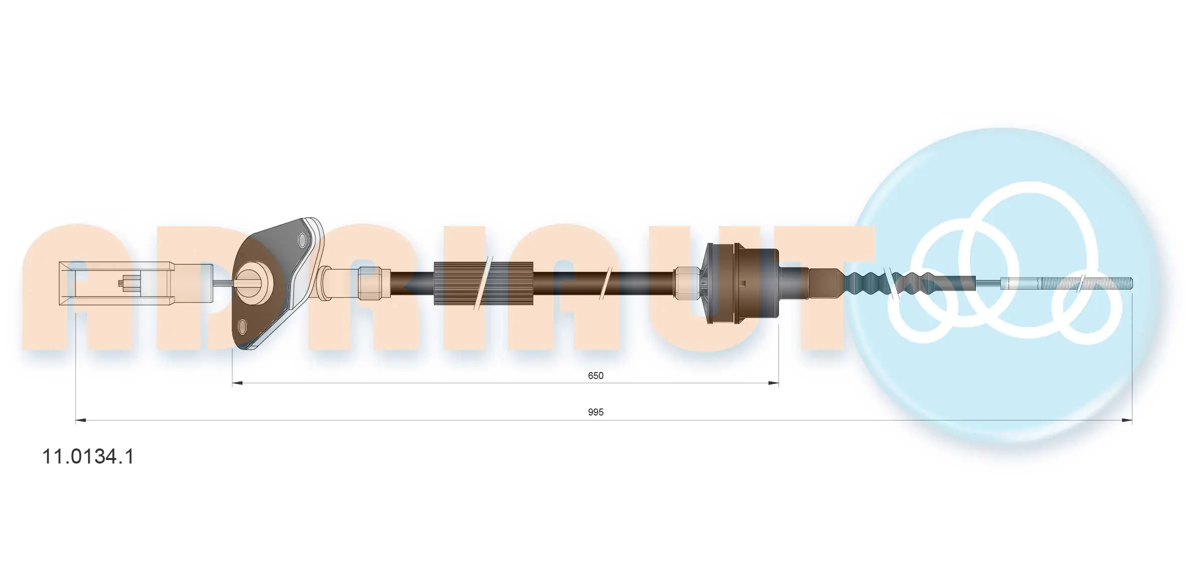 Cable Pull, clutch control 11.0134.1