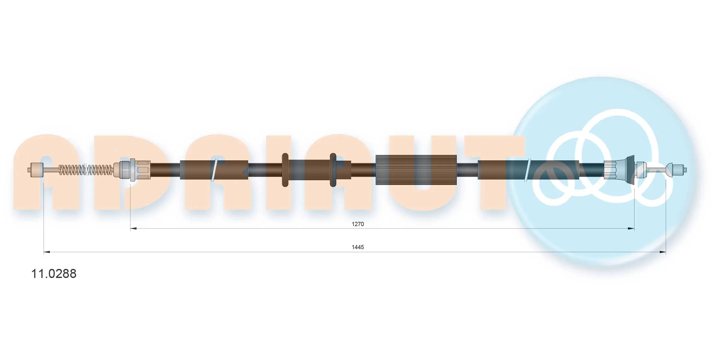 Cable Pull, parking brake 11.0288