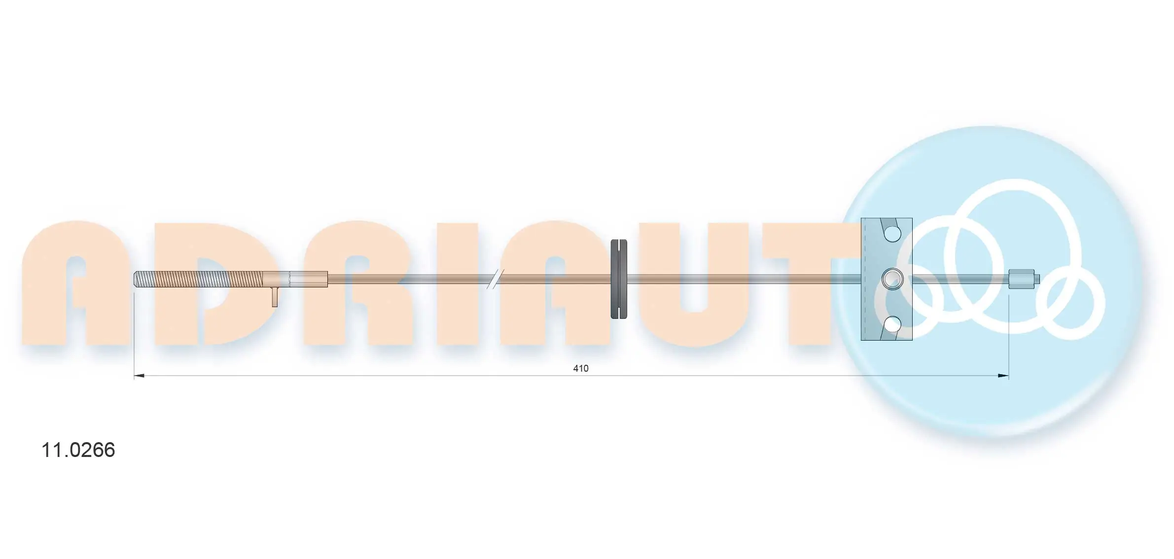 Cable Pull, parking brake 11.0266