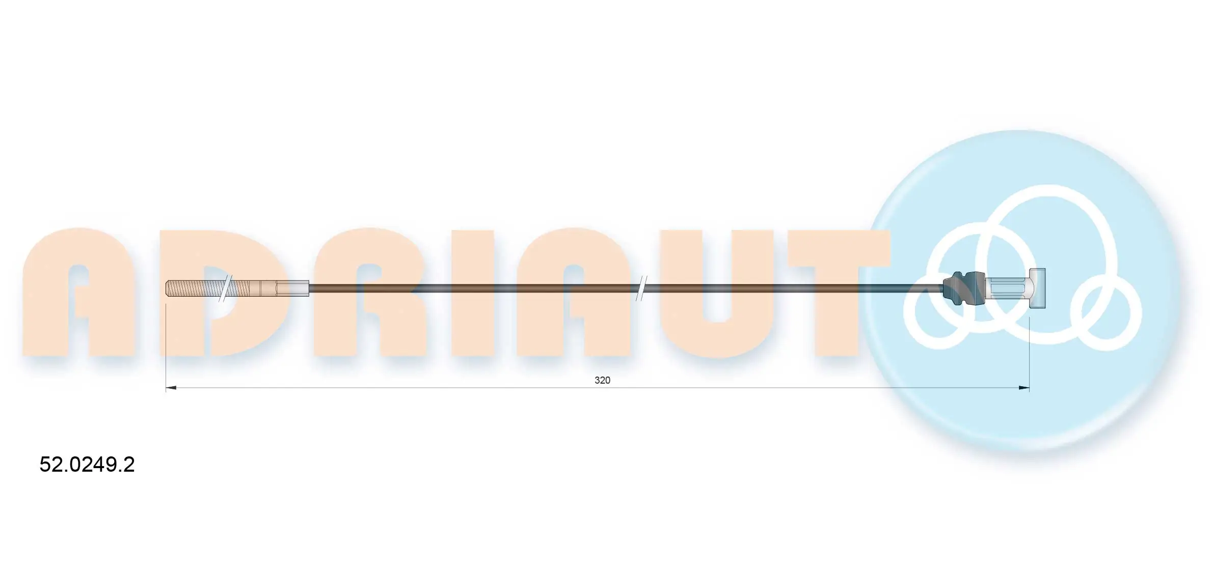 Cable Pull, parking brake 52.0249.2