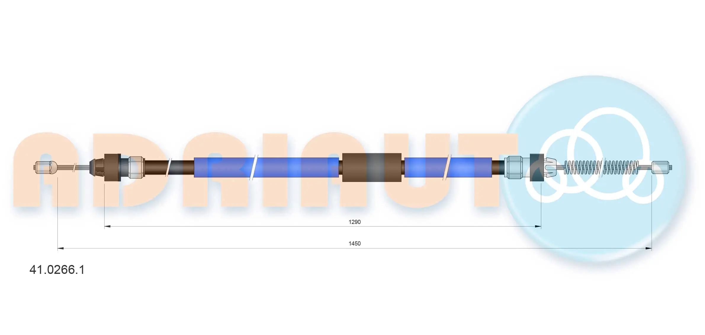 Cable Pull, parking brake 41.0266.1