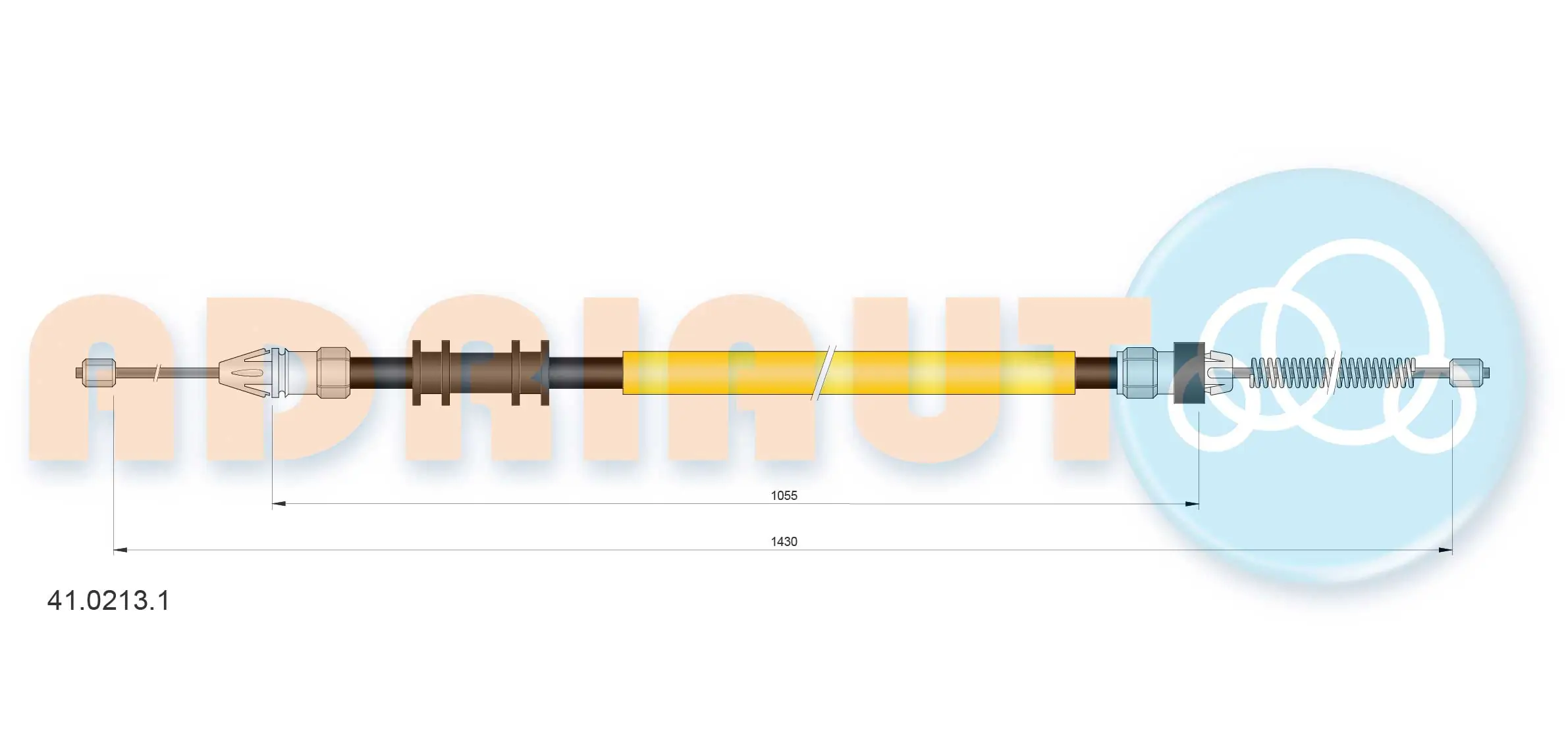 Cable Pull, parking brake 41.0213.1