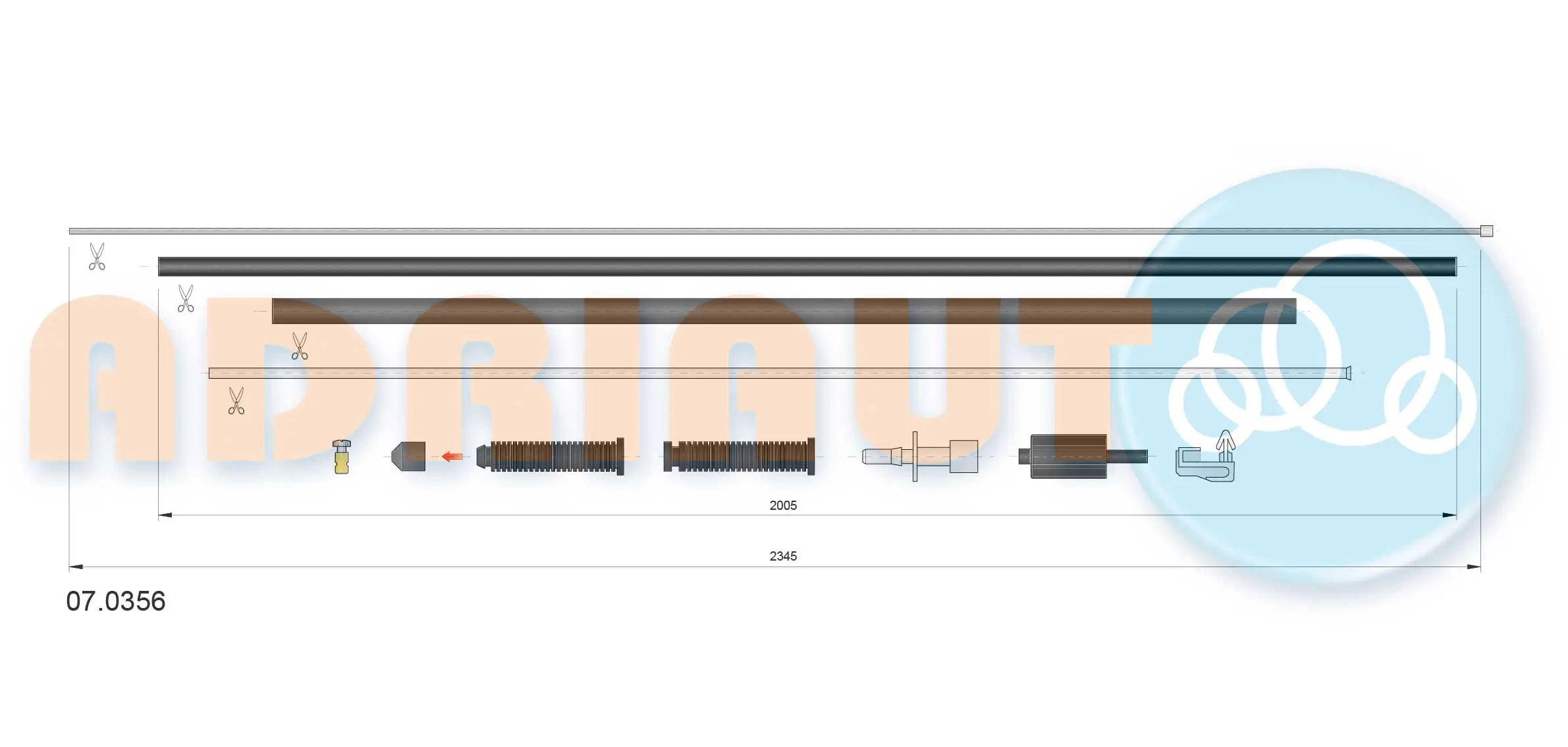 Accelerator Cable 07.0356