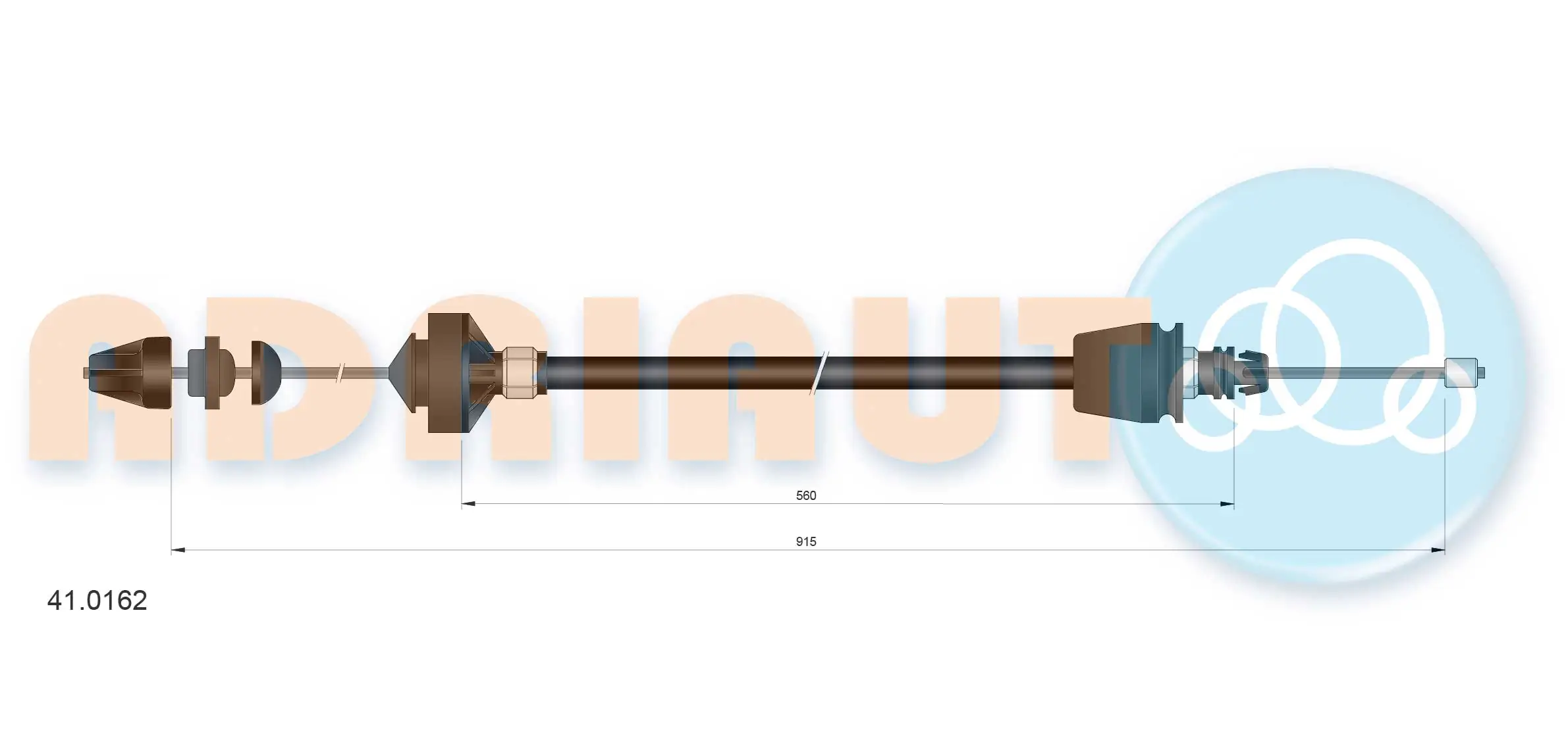 Cable Pull, clutch control 41.0162