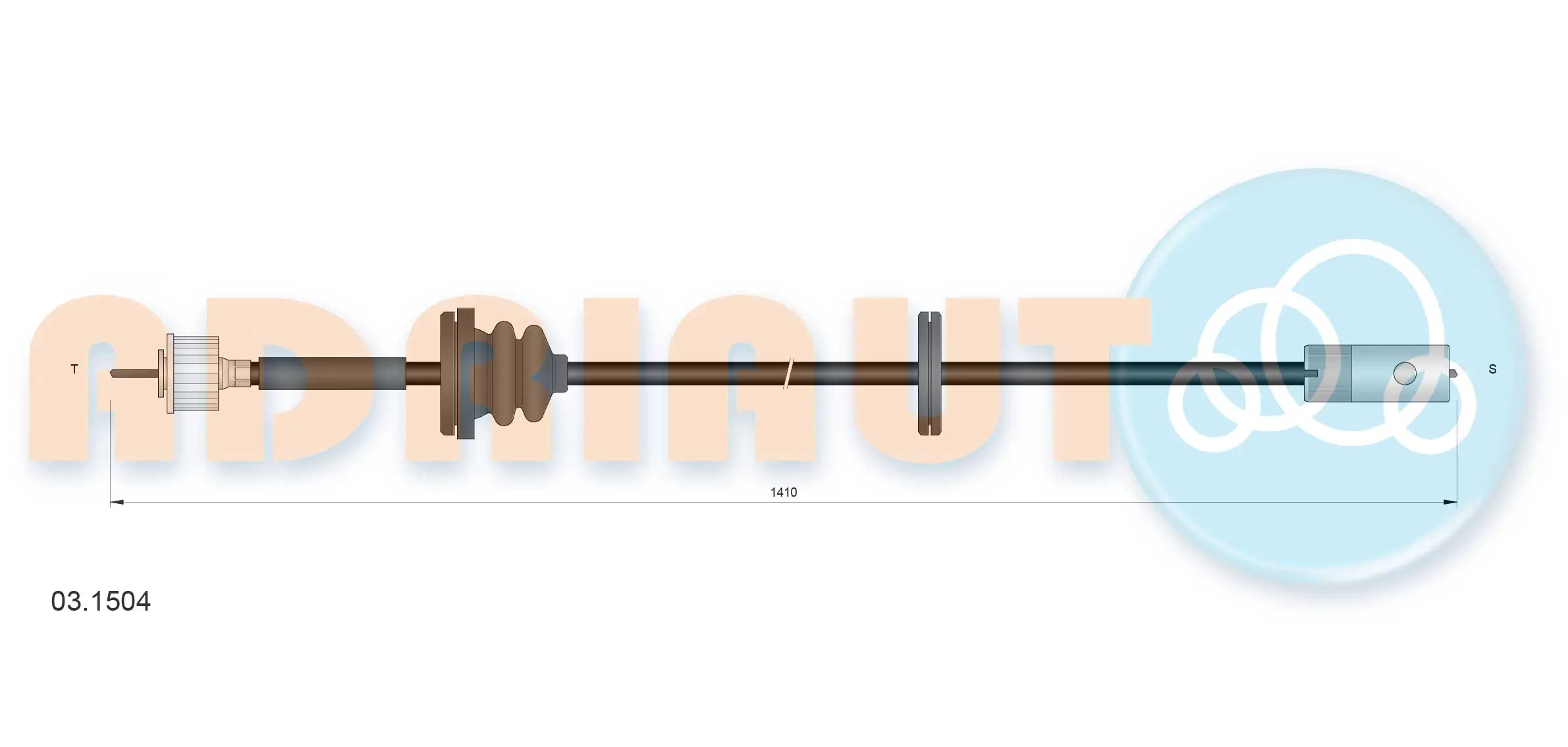 Speedometer Cable 03.1504