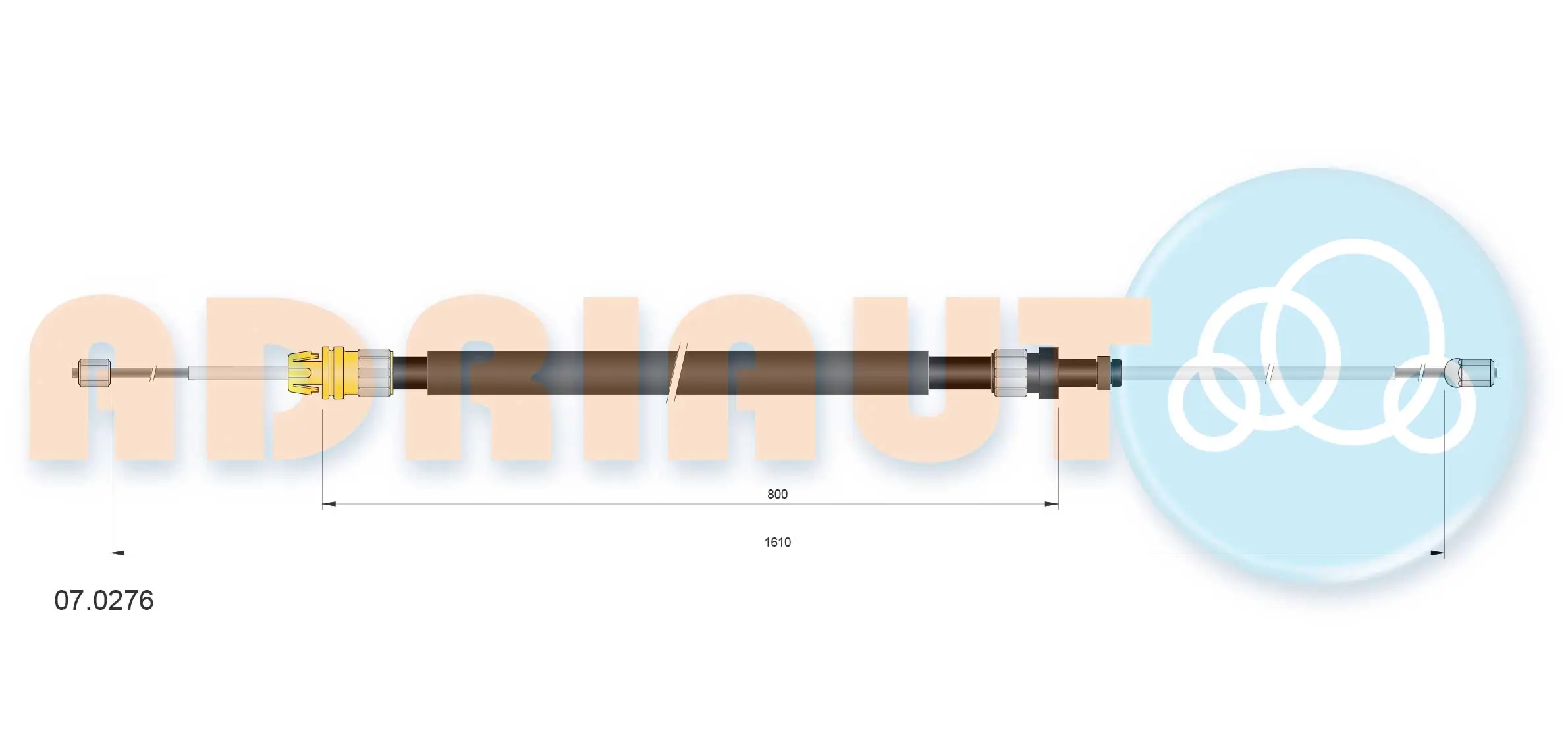 Cable Pull, parking brake 07.0276