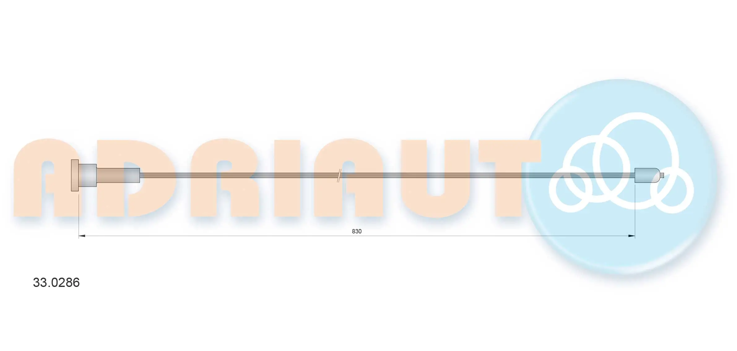 Cable Pull, parking brake 33.0286