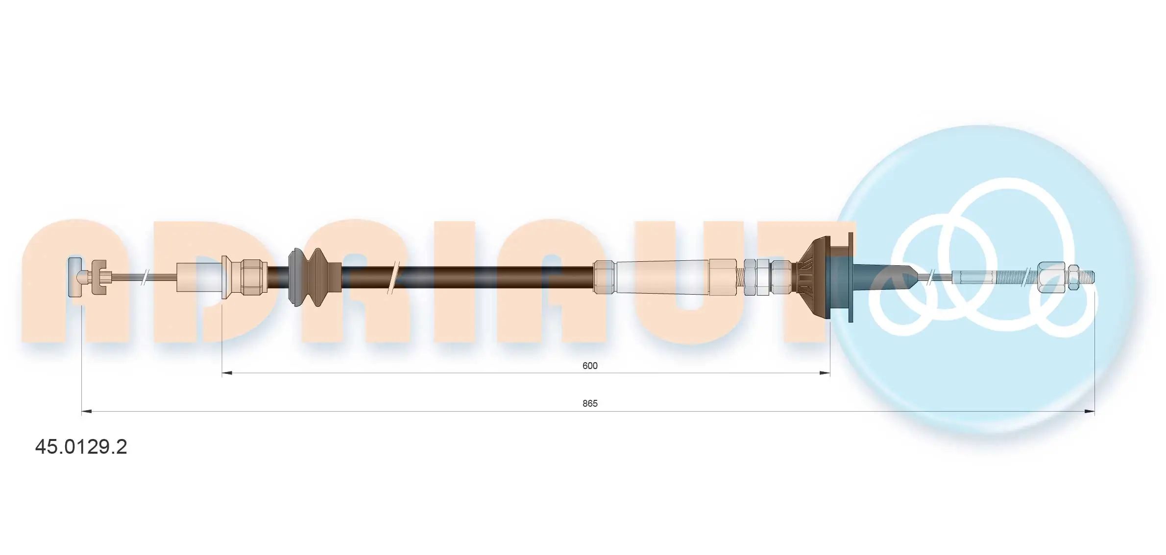 Cable Pull, clutch control 45.0129.2