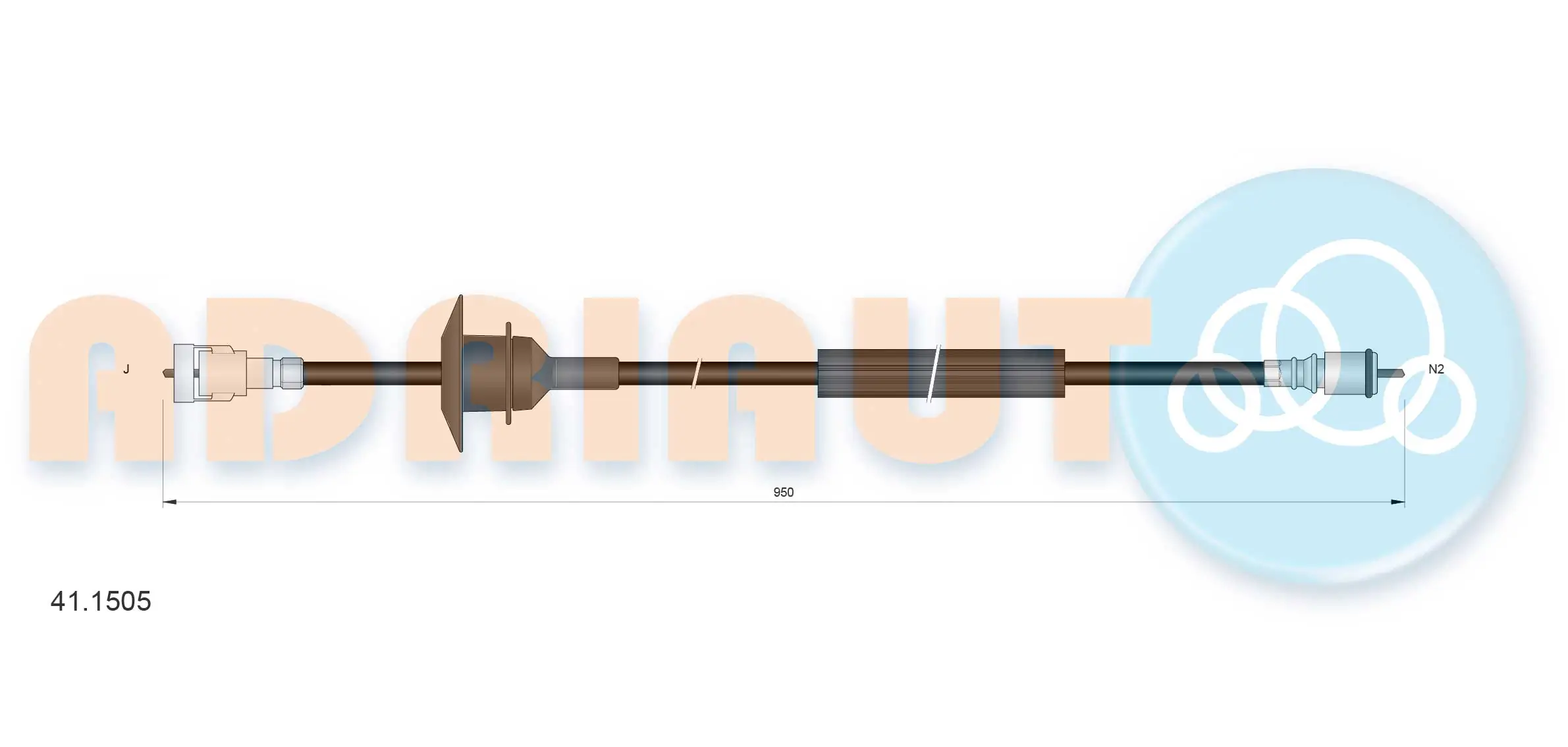 Speedometer Cable 41.1505