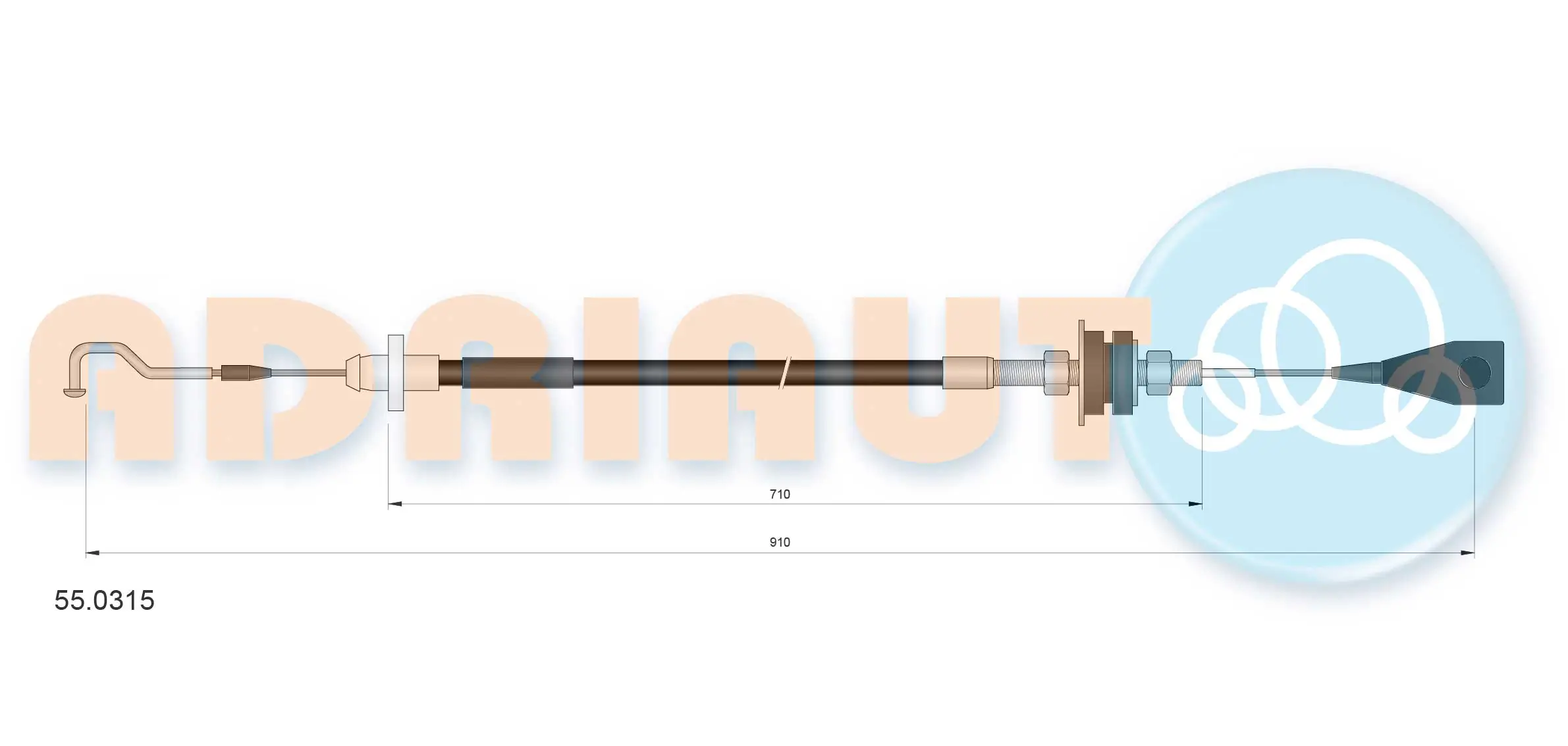 Accelerator Cable 55.0315