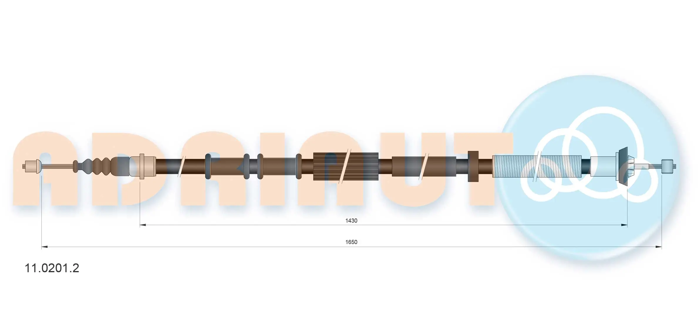 Cable Pull, parking brake 11.0201.2