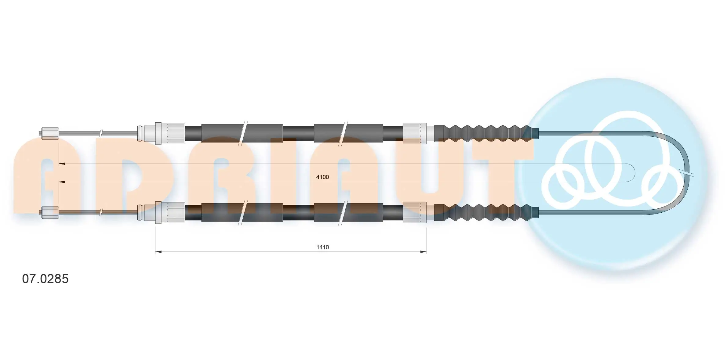 Cable Pull, parking brake 07.0285