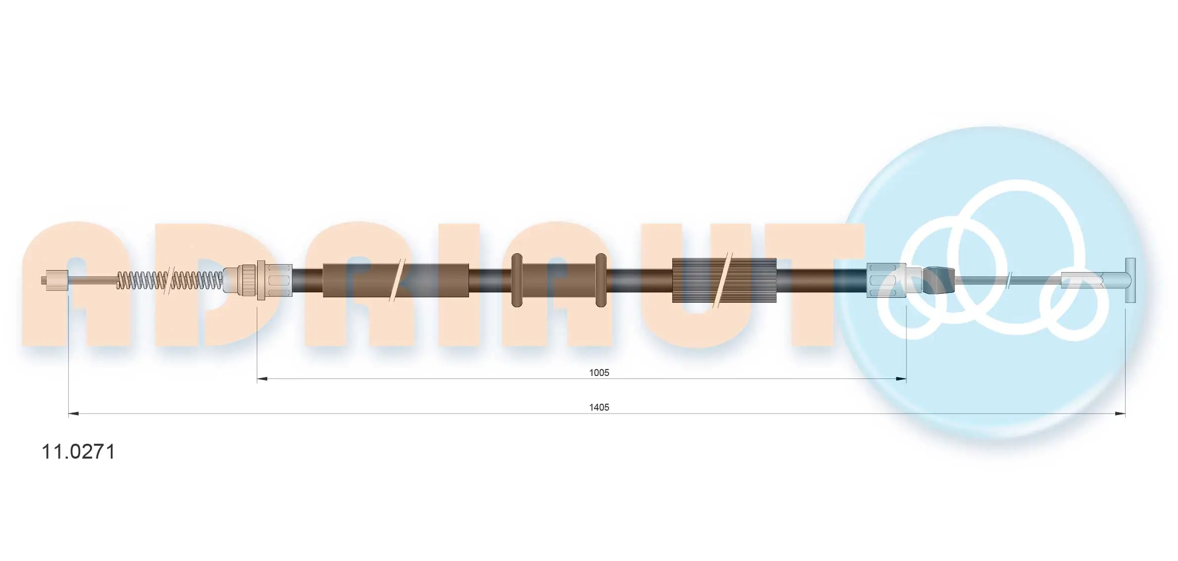 Cable Pull, parking brake 11.0271