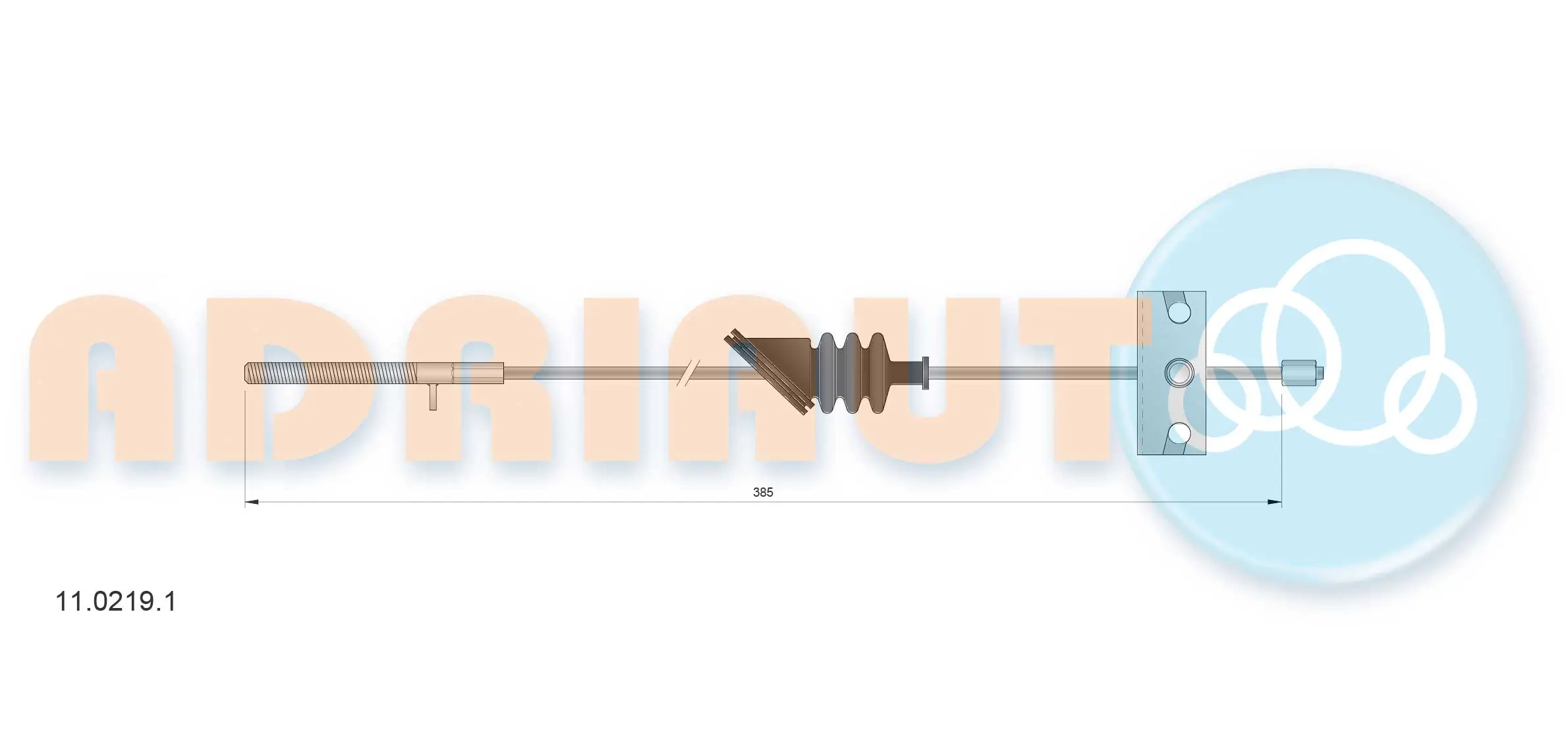 Cable Pull, parking brake 11.0219.1