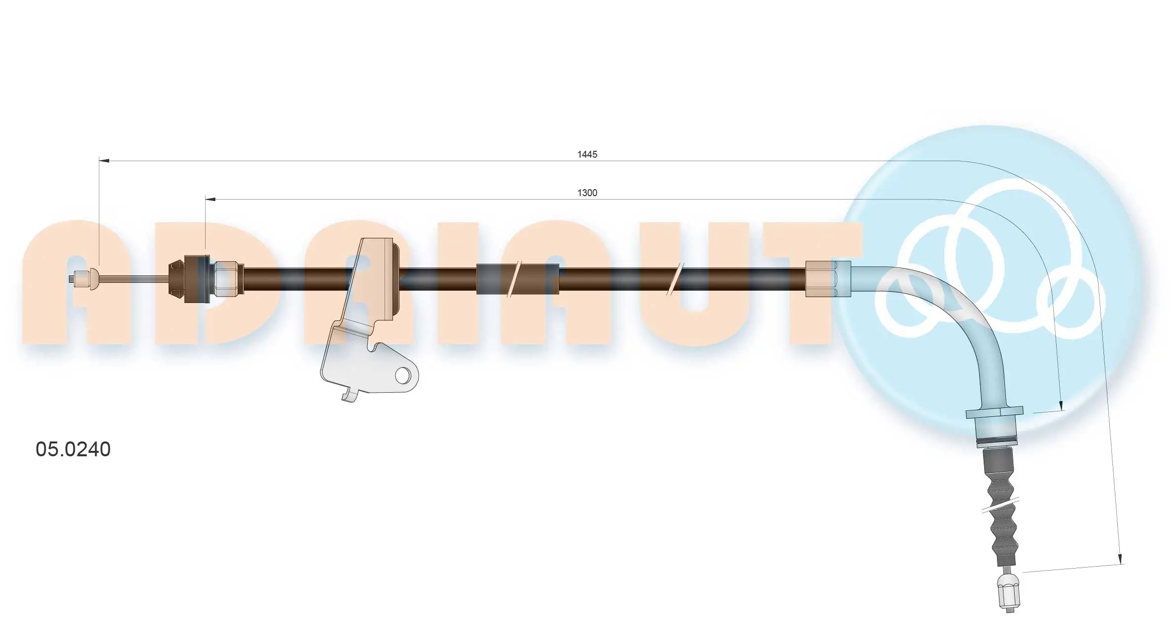 Cable Pull, parking brake 05.0240