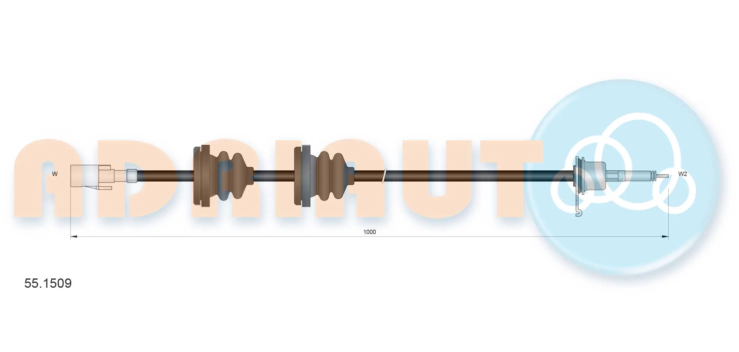 Speedometer Cable 55.1509