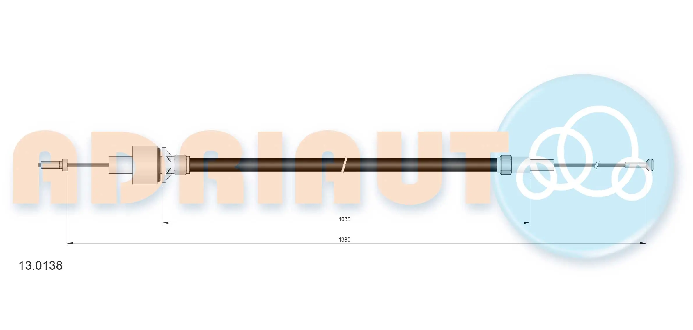 Cable Pull, clutch control 13.0138