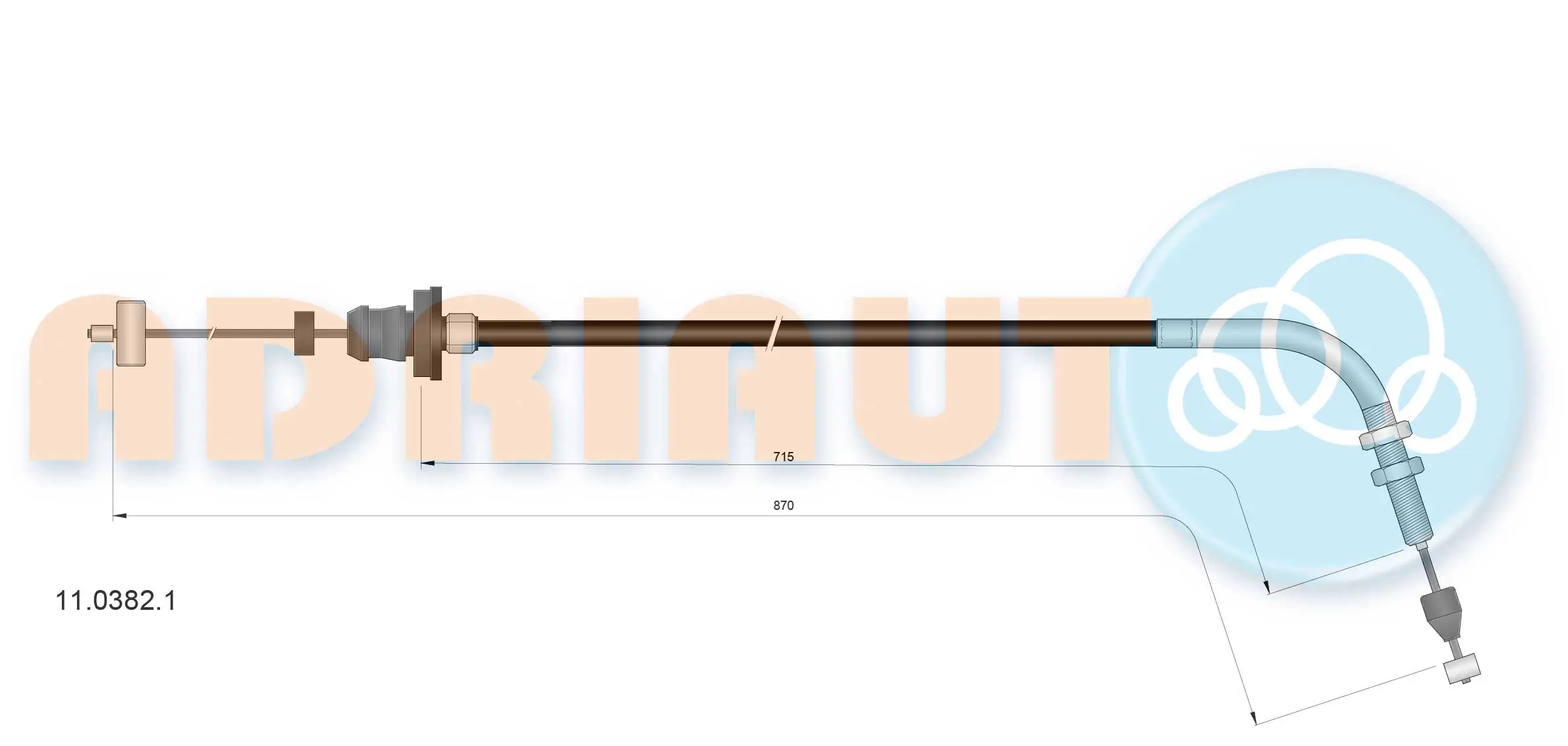 Accelerator Cable 11.0382.1