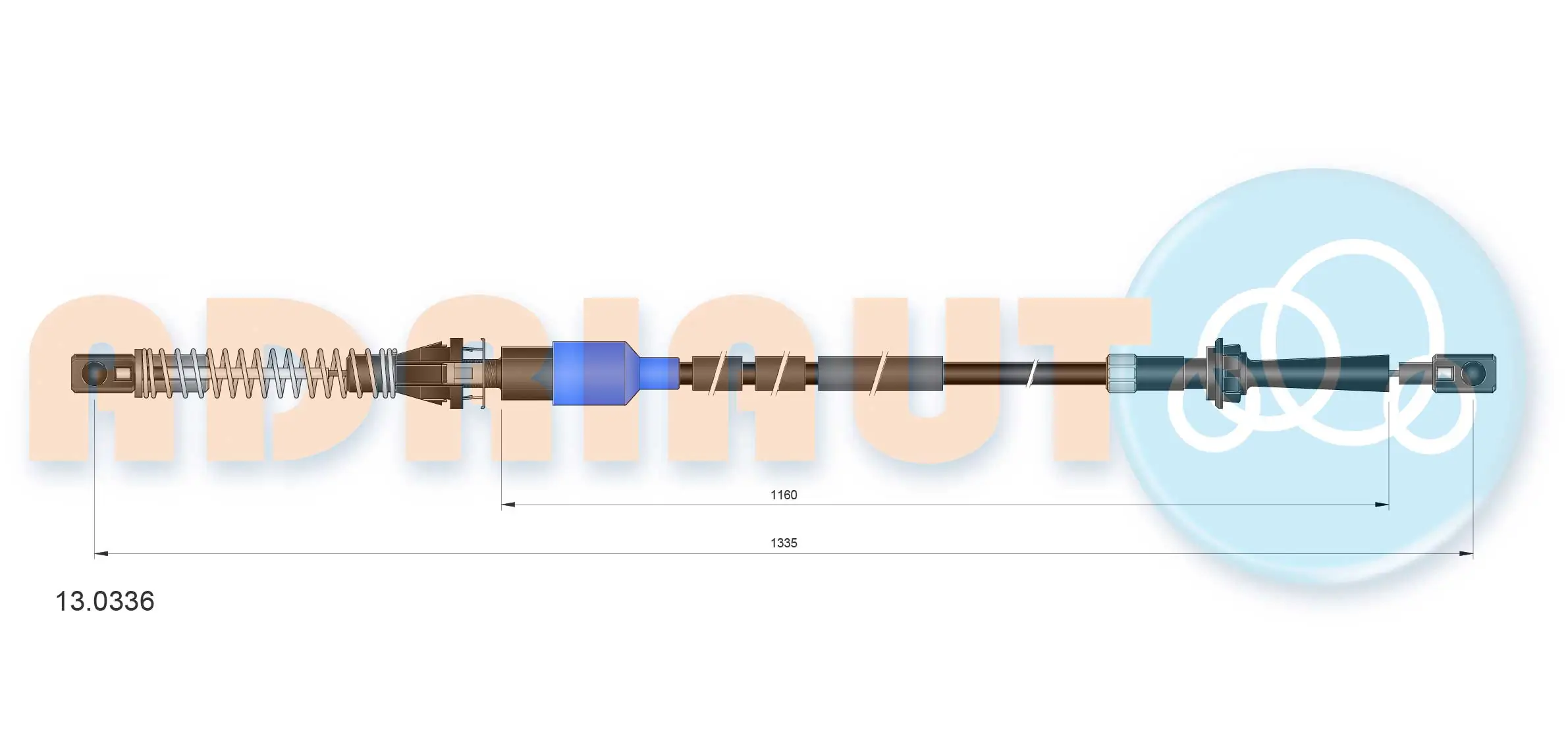 Accelerator Cable 13.0336