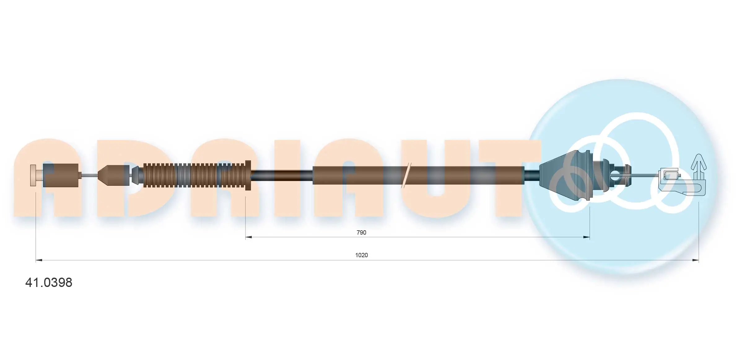 Accelerator Cable 41.0398