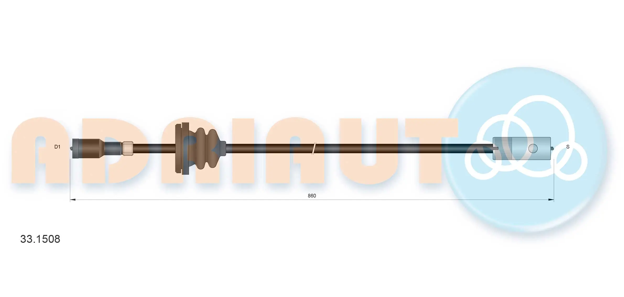 Speedometer Cable 33.1508