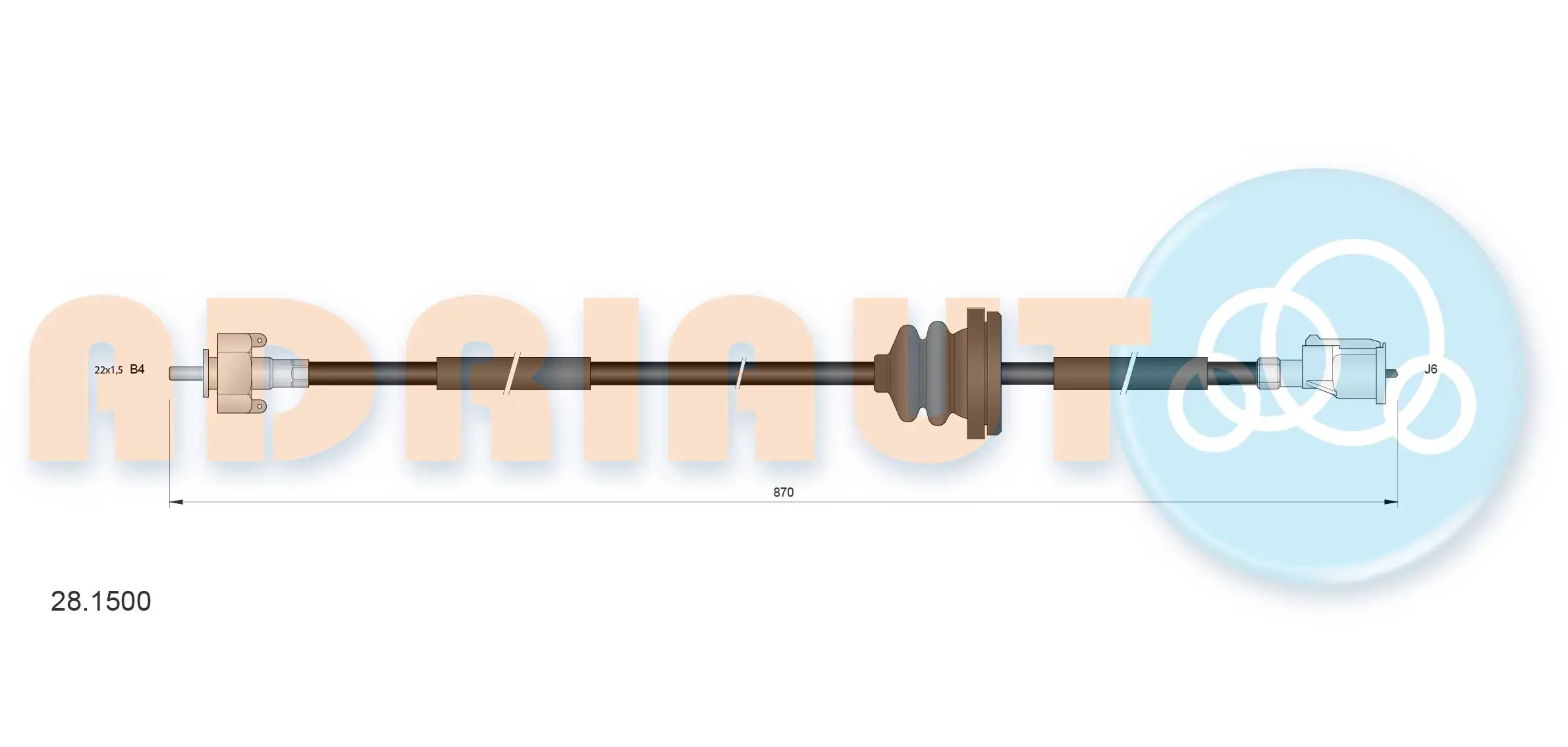 Speedometer Cable 28.1500