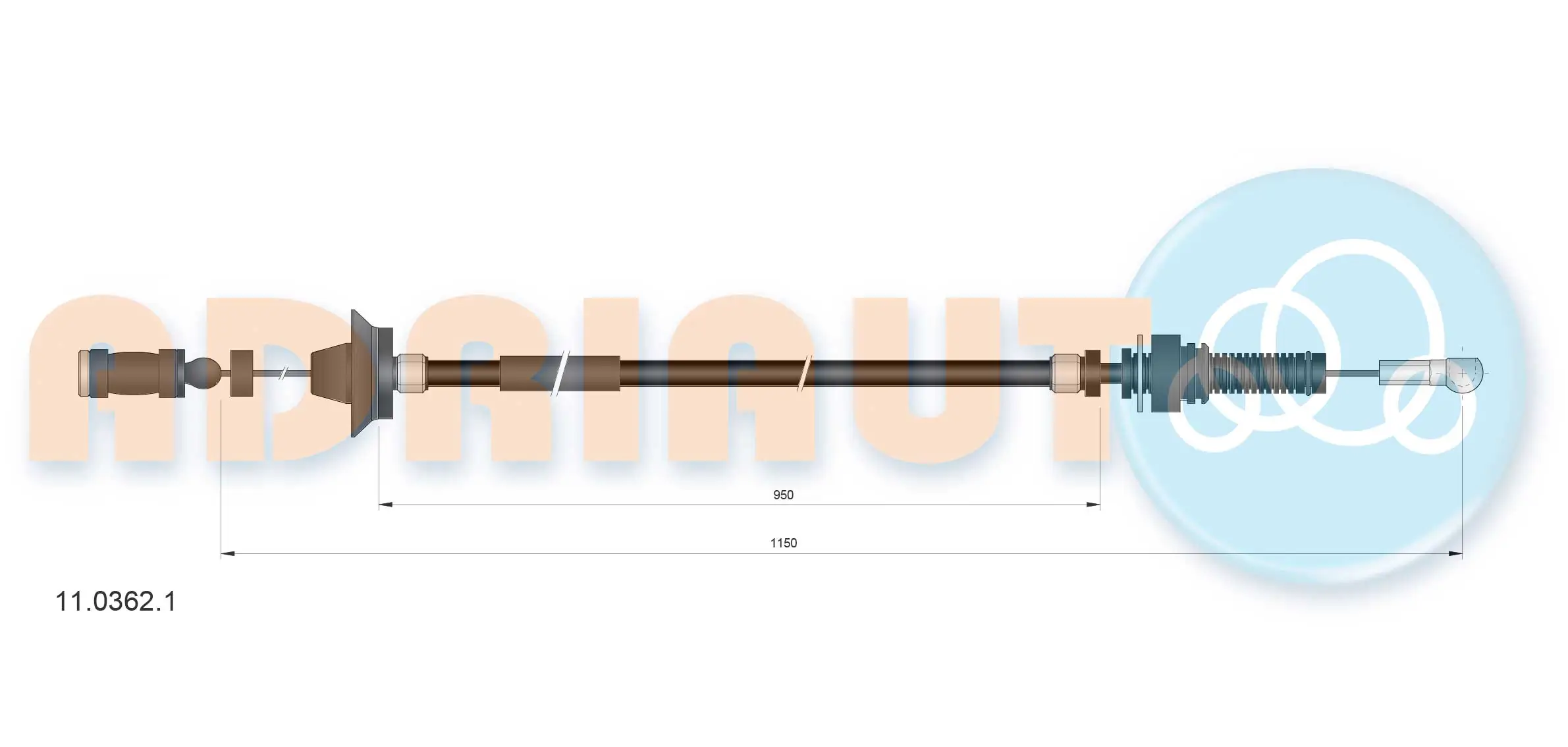 Accelerator Cable 11.0362.1