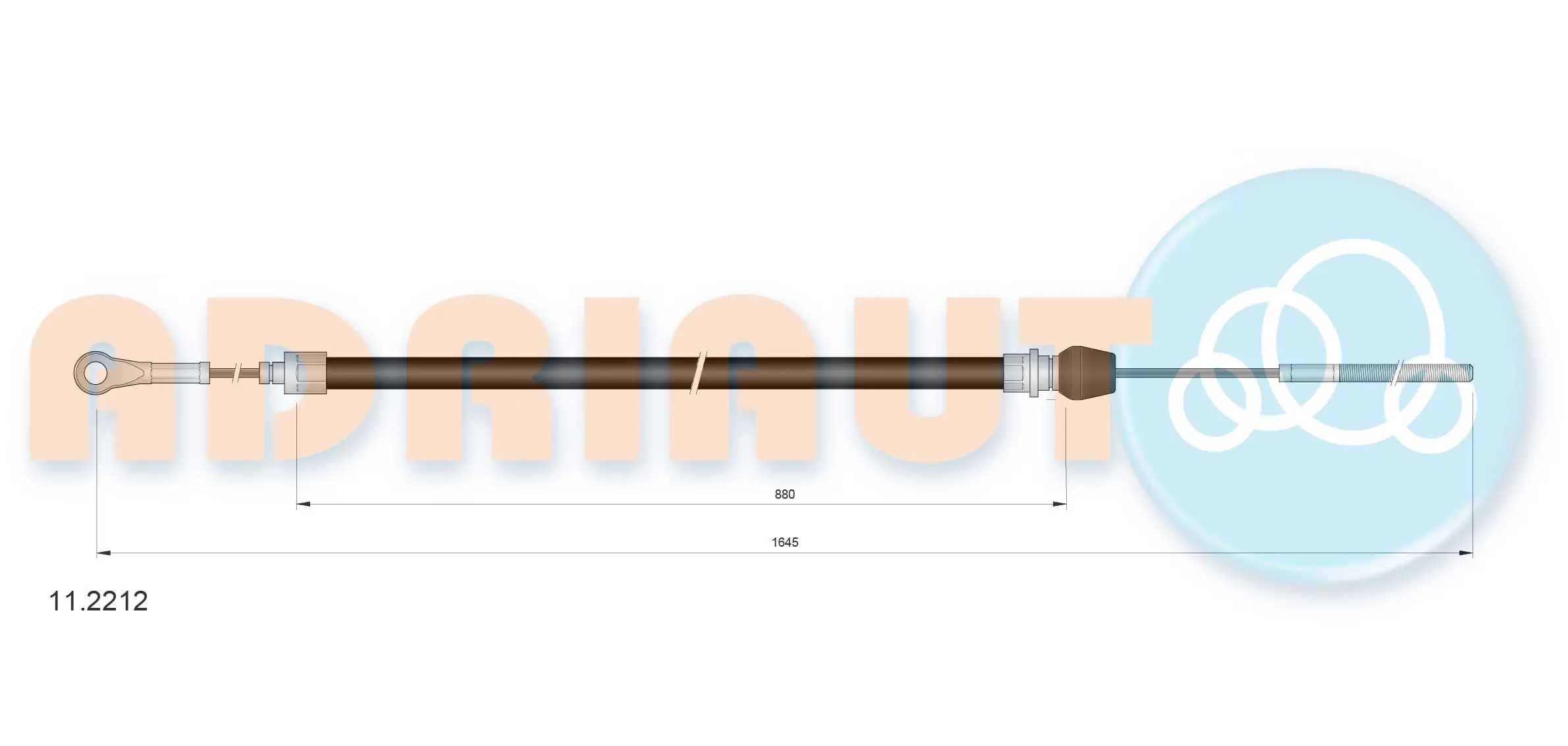 Cable Pull, parking brake 11.2212
