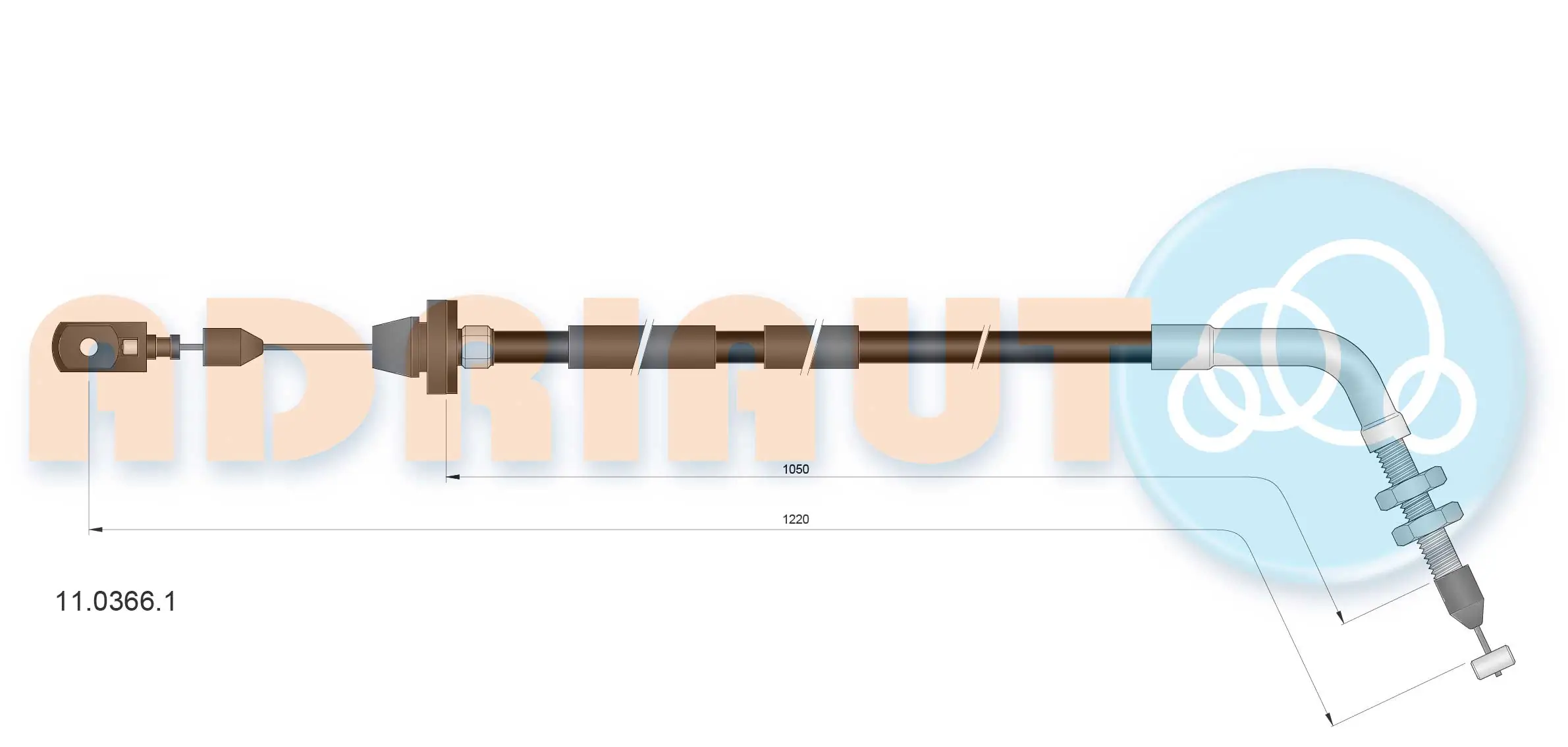Accelerator Cable 11.0366.1