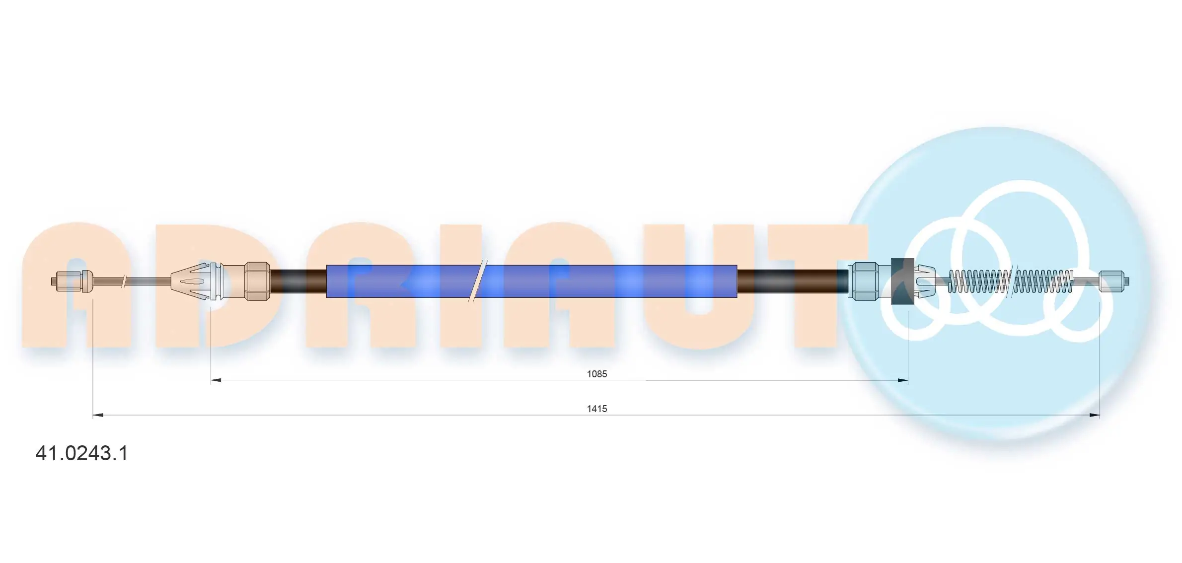 Cable Pull, parking brake 41.0243.1