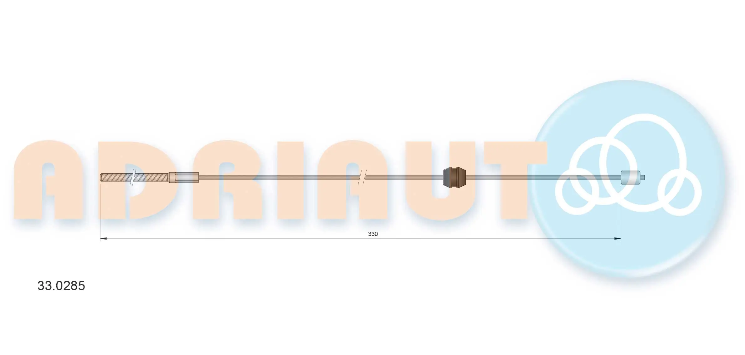 Cable Pull, parking brake 33.0285