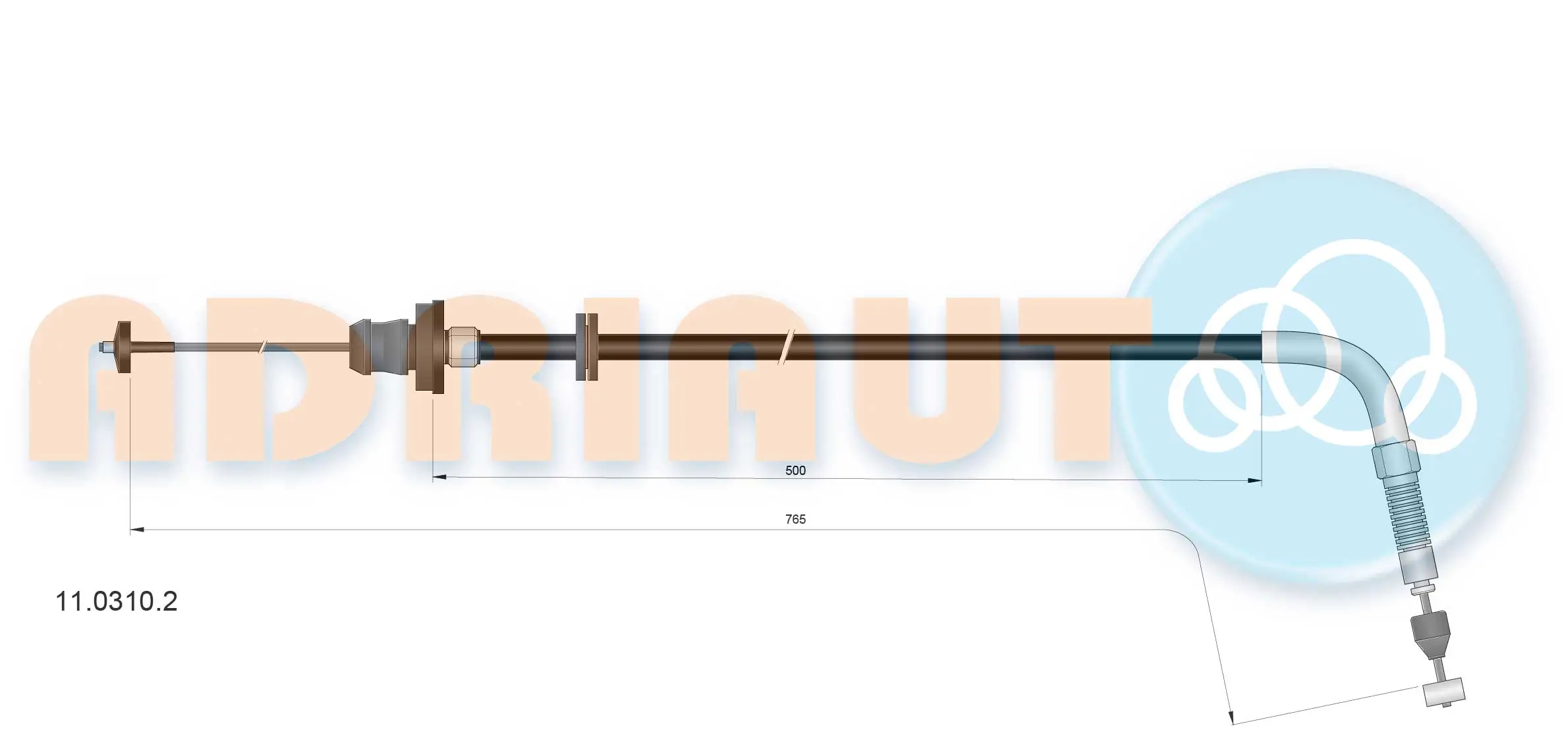 Accelerator Cable 11.0310.2