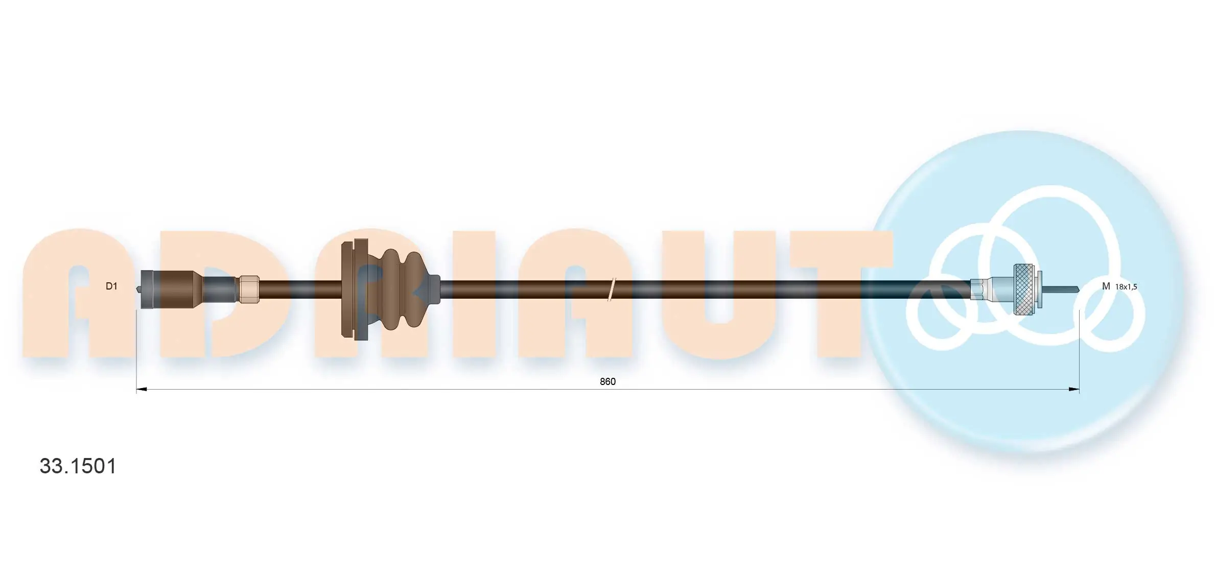 Speedometer Cable 33.1501